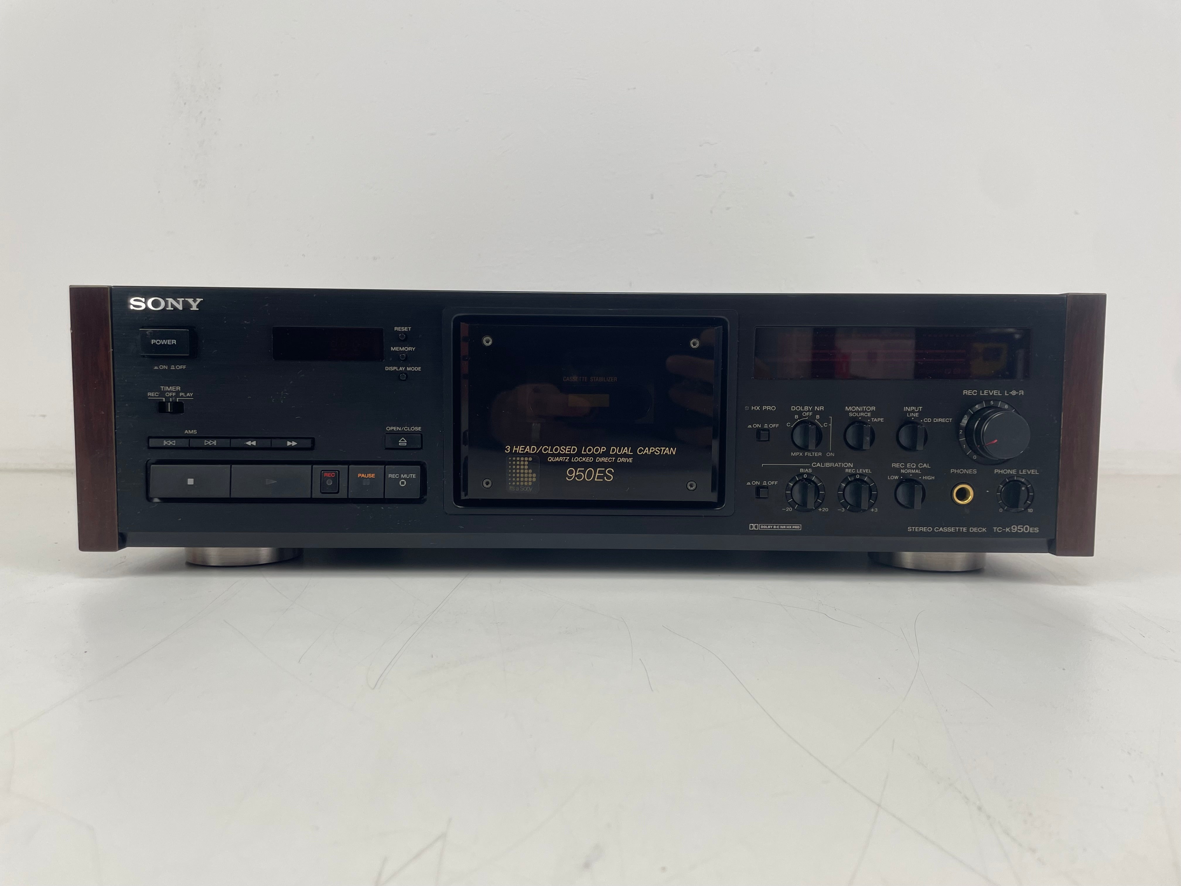Sony - TC-K950ES - 3-Head - Stereo Cassette Deck - ES-Series - Inc. New Sony Metal Tape - Serviced (Repaired/Recapped))