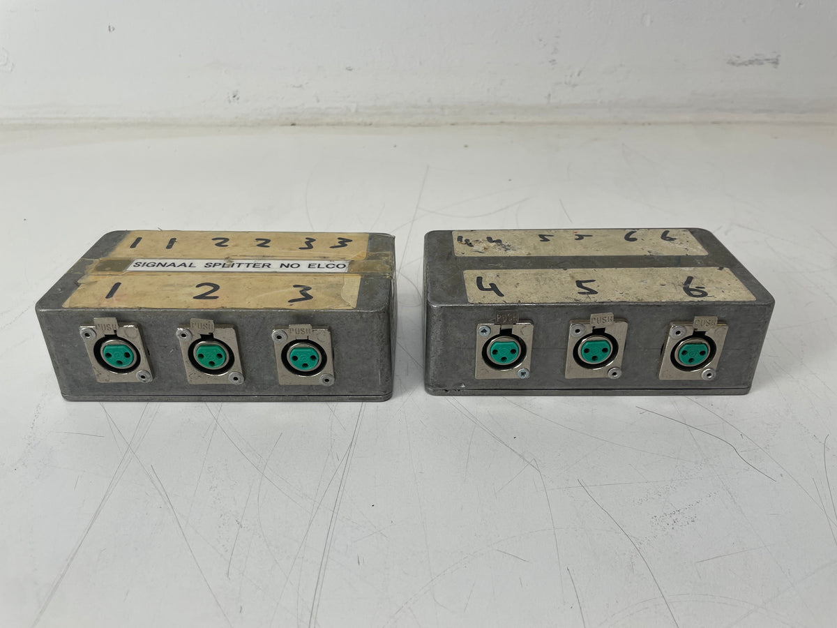 2 x 3-to-6 Signal Splitter – XLR – “No Elco’s” – Vintage / Custom Audio Splitter