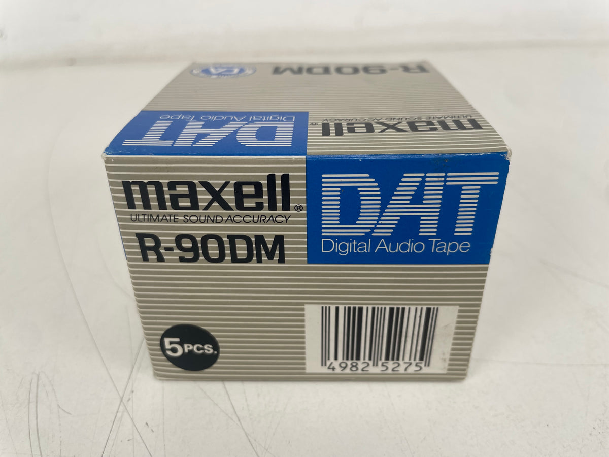 Maxell - R-90DM - Digital Audio Tape (DAT) - 90 Min - 5-Pack - Sealed - NOS