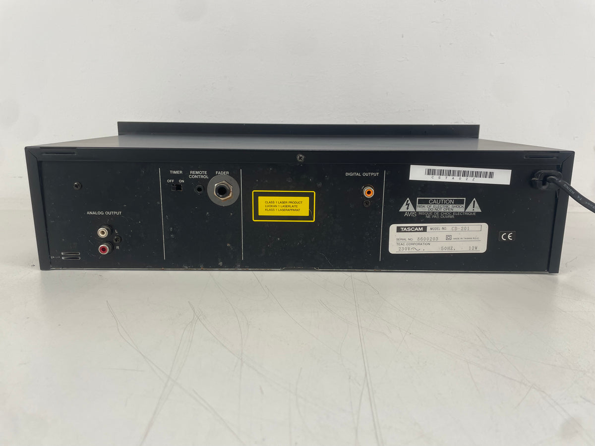 Tascam – CD-201 – Professional CD Player – Serviced (Repaired/Repainted) – Remote Included