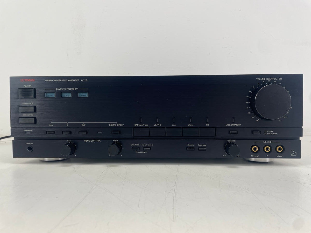 Luxman LV-113 – Stereo Integrated Amplifier – Built-In DAC – Phono MM/MC - Serviced (Cleaned)