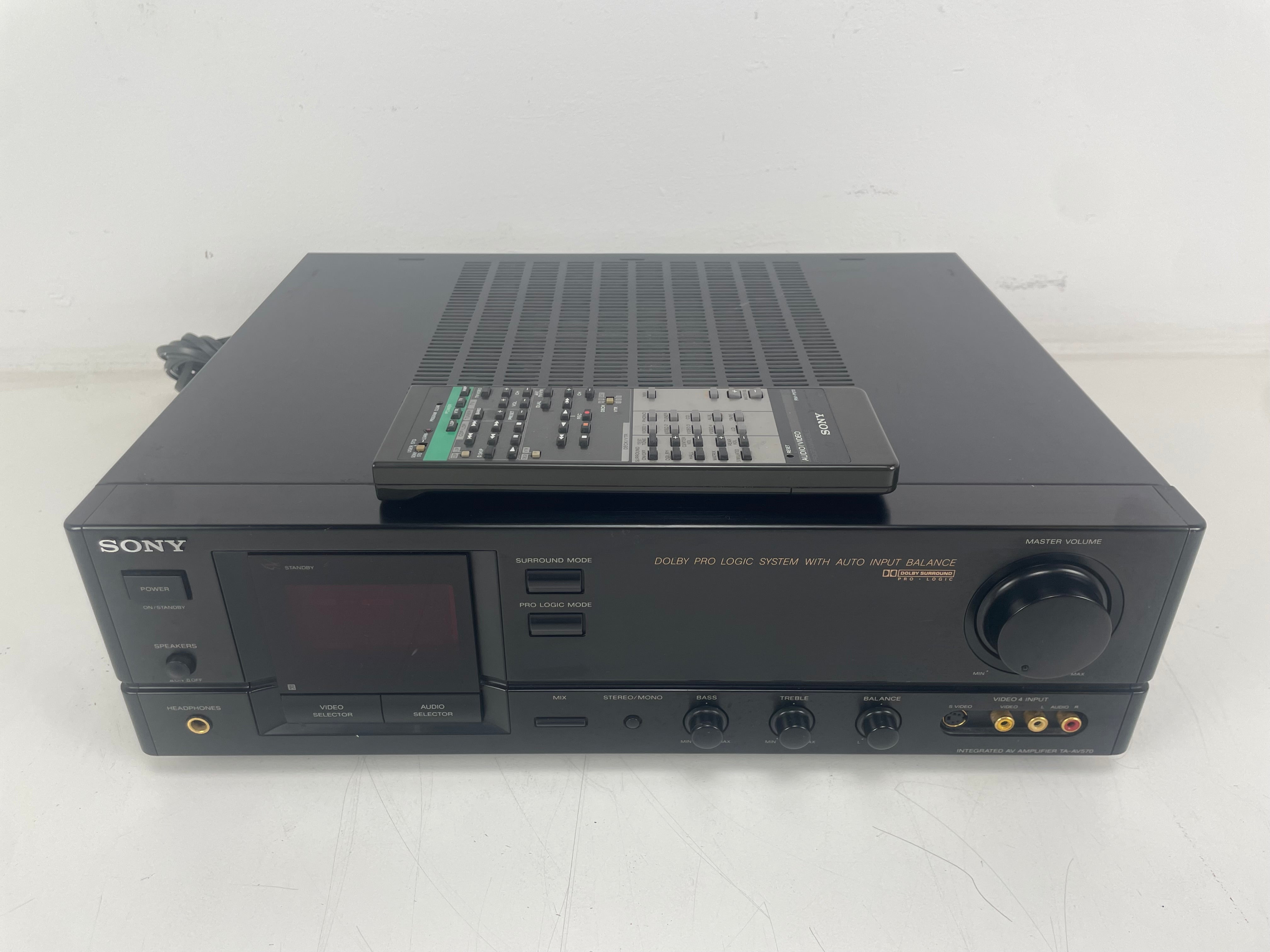 Sony - TA-AV570 - Integrated AV Amplifier - Inc. Remote