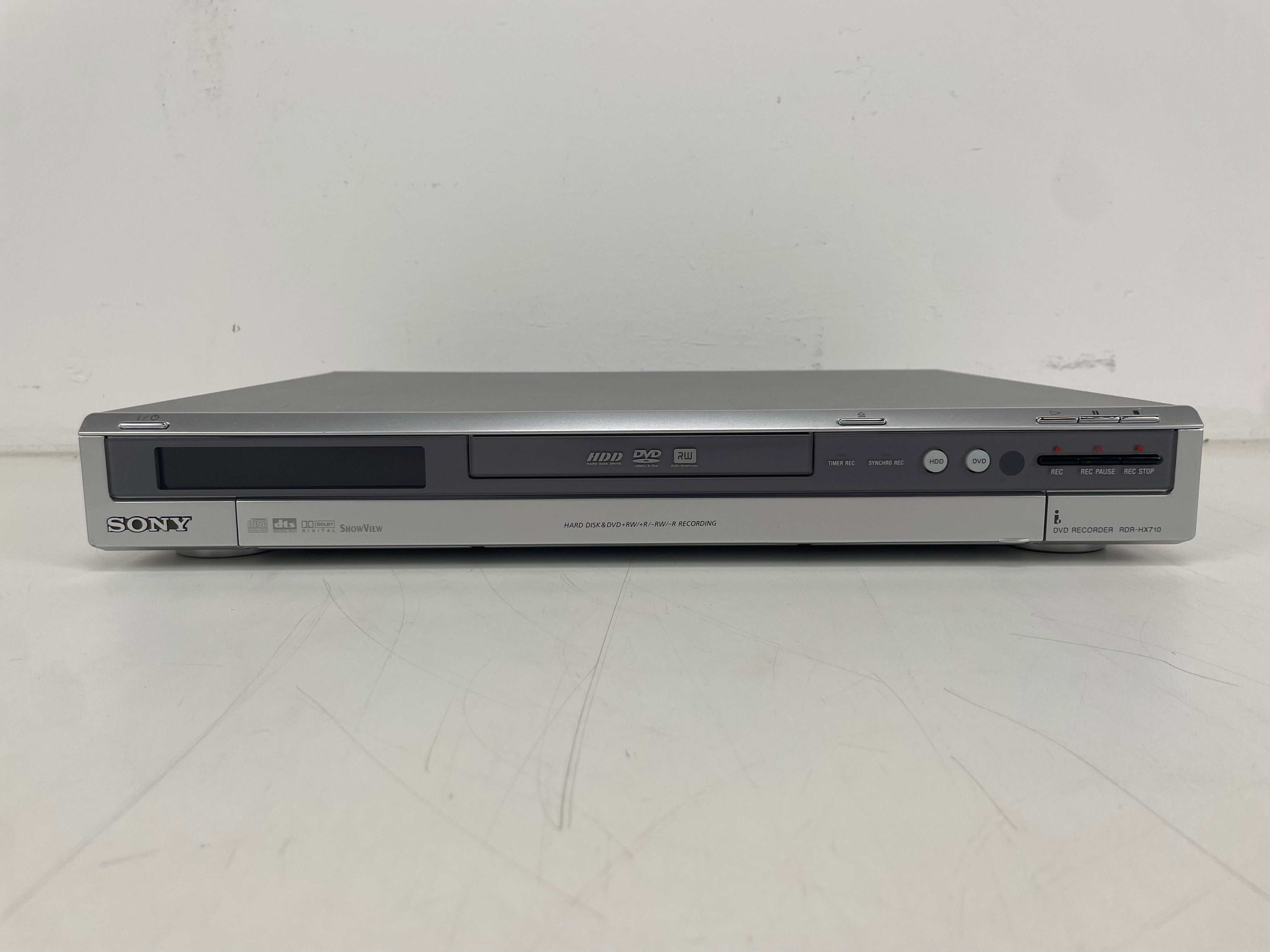 Sony – RDR-HX710 – DVD Recorder / Player – HDD Recorder
