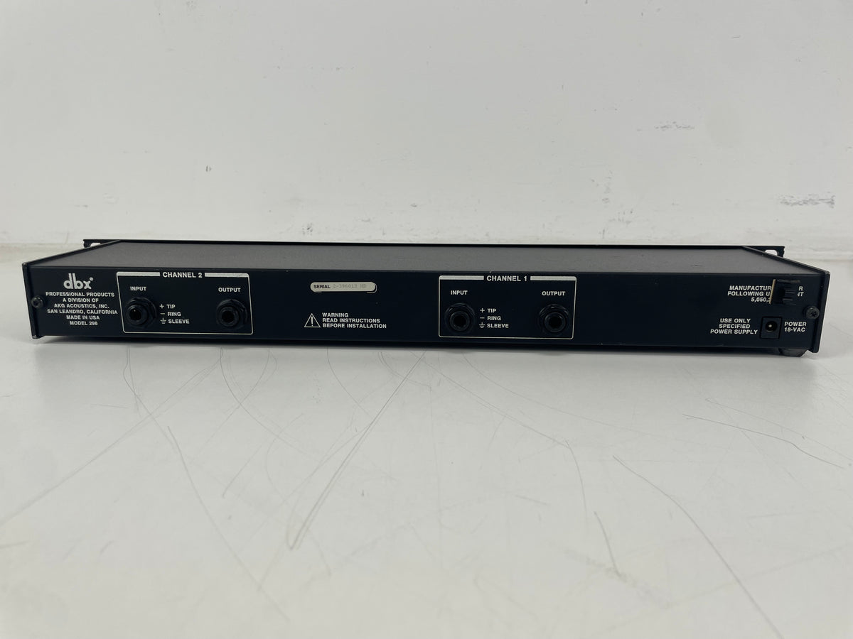 DBX - 296 - Spectral Enhancer – Stereo Hiss Reduction / LF & HF Detail Processor - NO PSU!