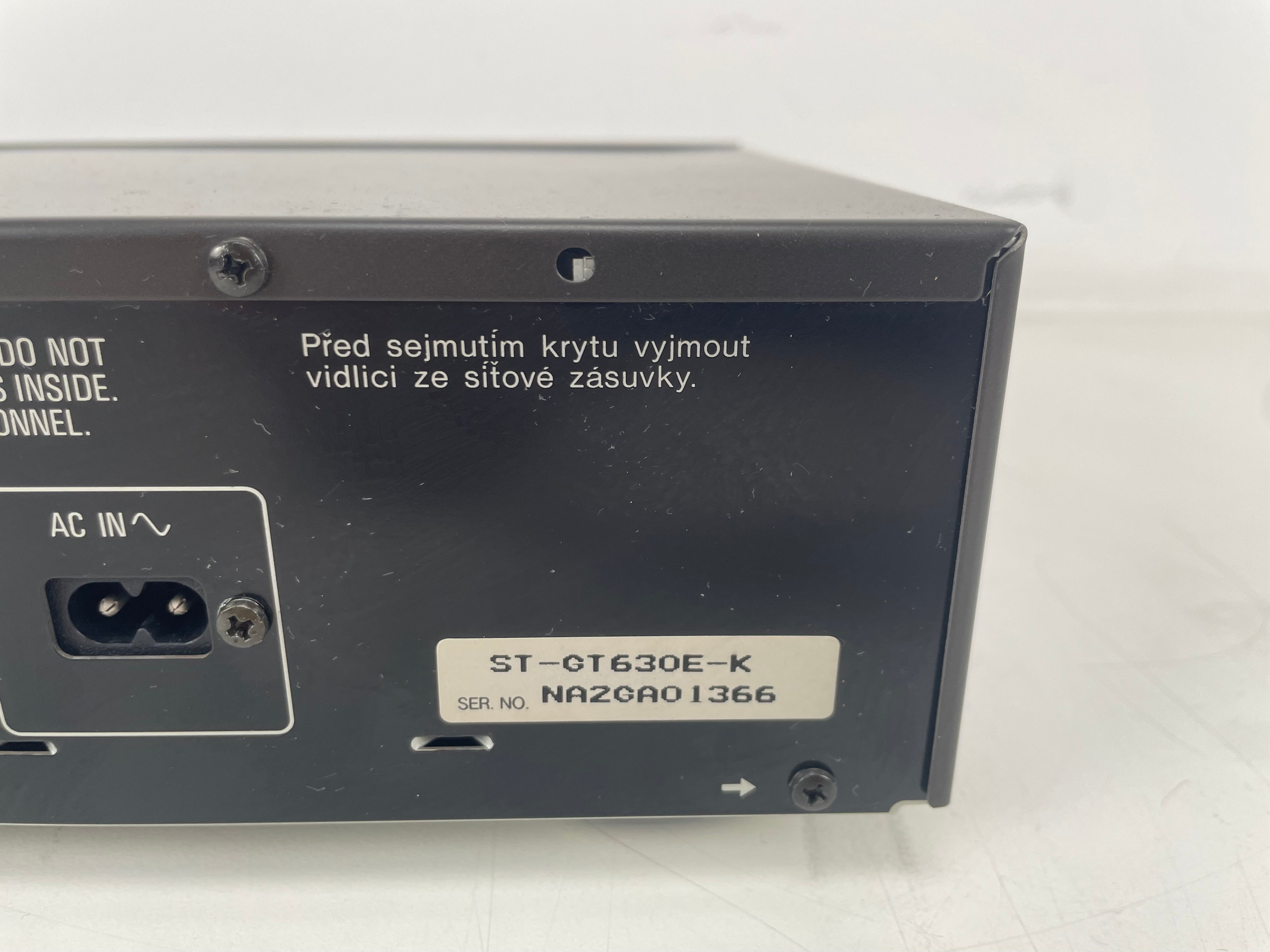 Technics - ST-GT630 - Stereo Synthesizer Tuner