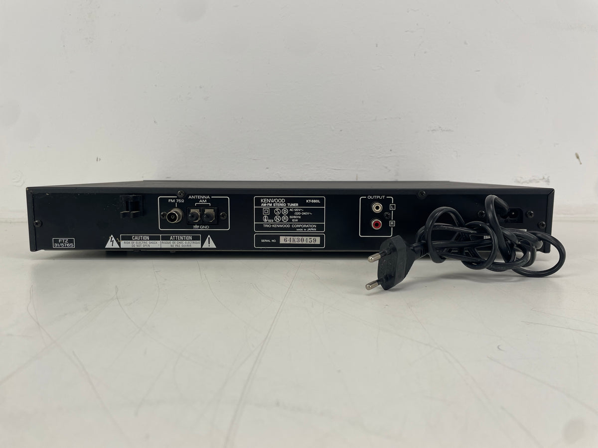 Kenwood – KT-880L – Quartz Synthesizer AM/FM Stereo Tuner – Serviced (Repaired)