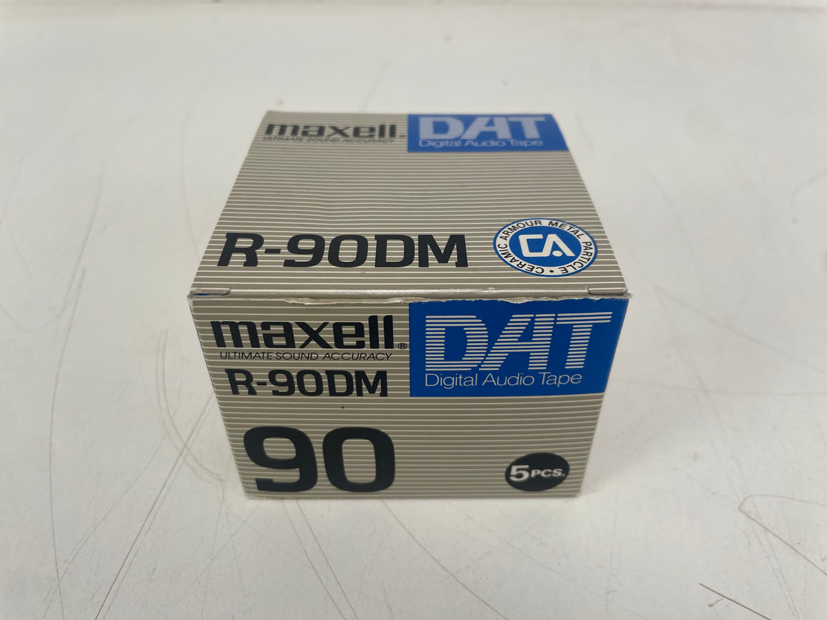 Maxell - R-90DM - Digital Audio Tape (DAT) - 90 Min - 5-Pack - Sealed - NOS