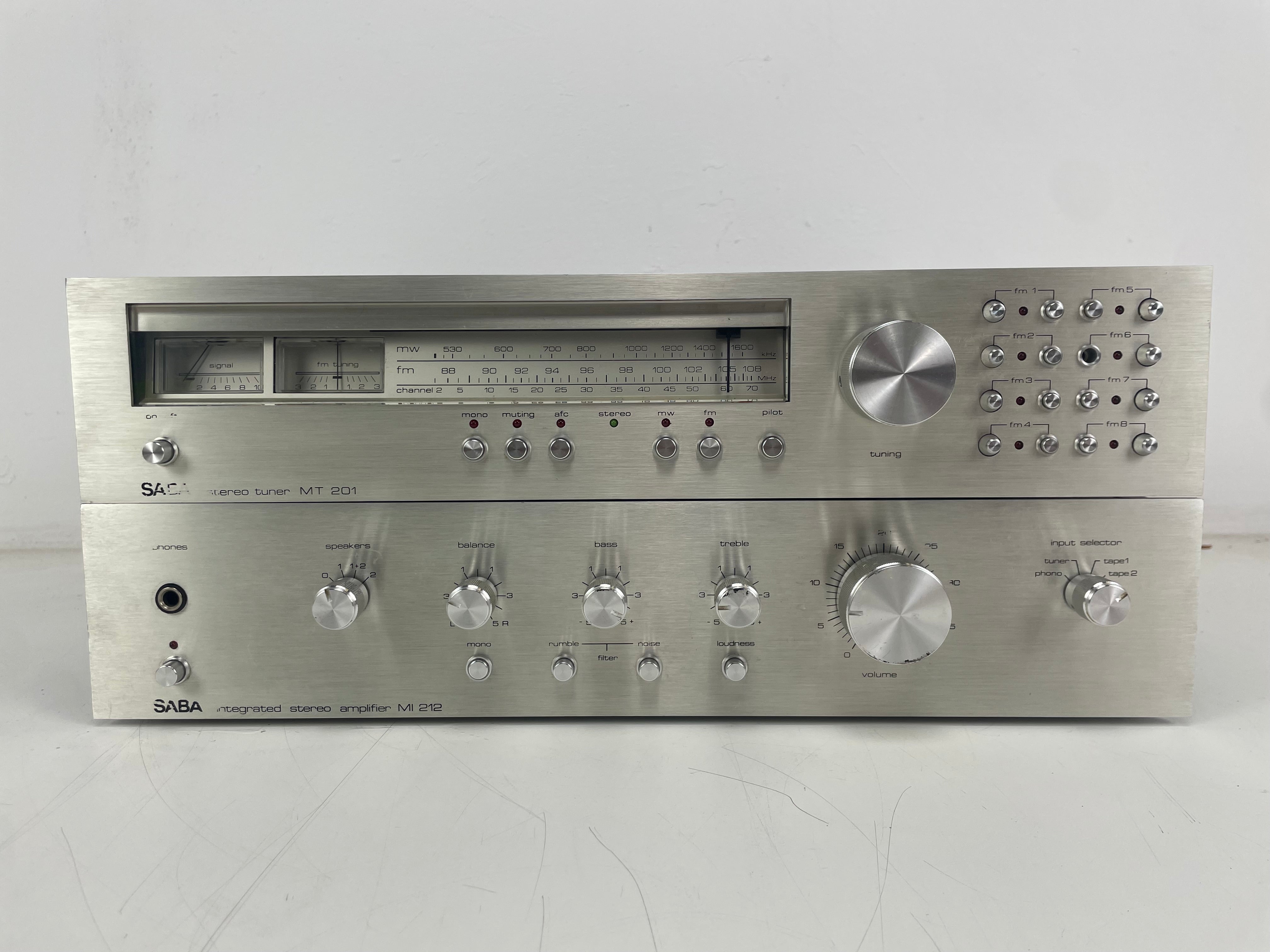 SABA - MI212/MT201 - Integrated Amplifier + Tuner Set
