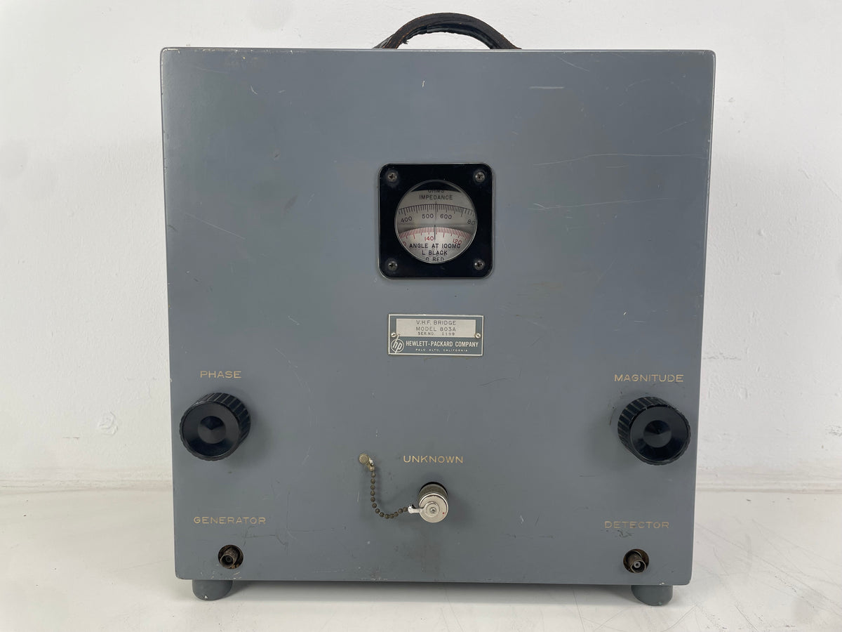 Hewlett-Packard – 803A – VHF Bridge – Vintage RF Laboratory Instrument – As-Is