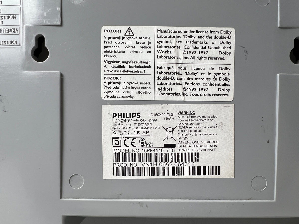 Philips - LC150X02 - 15’’ Television - Retro Gaming