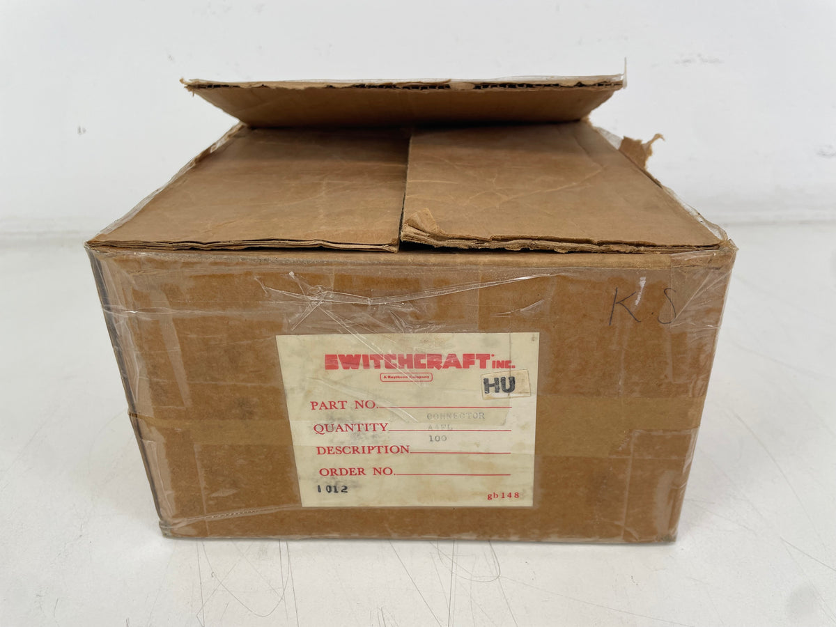 Switchcraft A4FL – 4-Pin Female XLR Connectors – NOS – Lot of 5