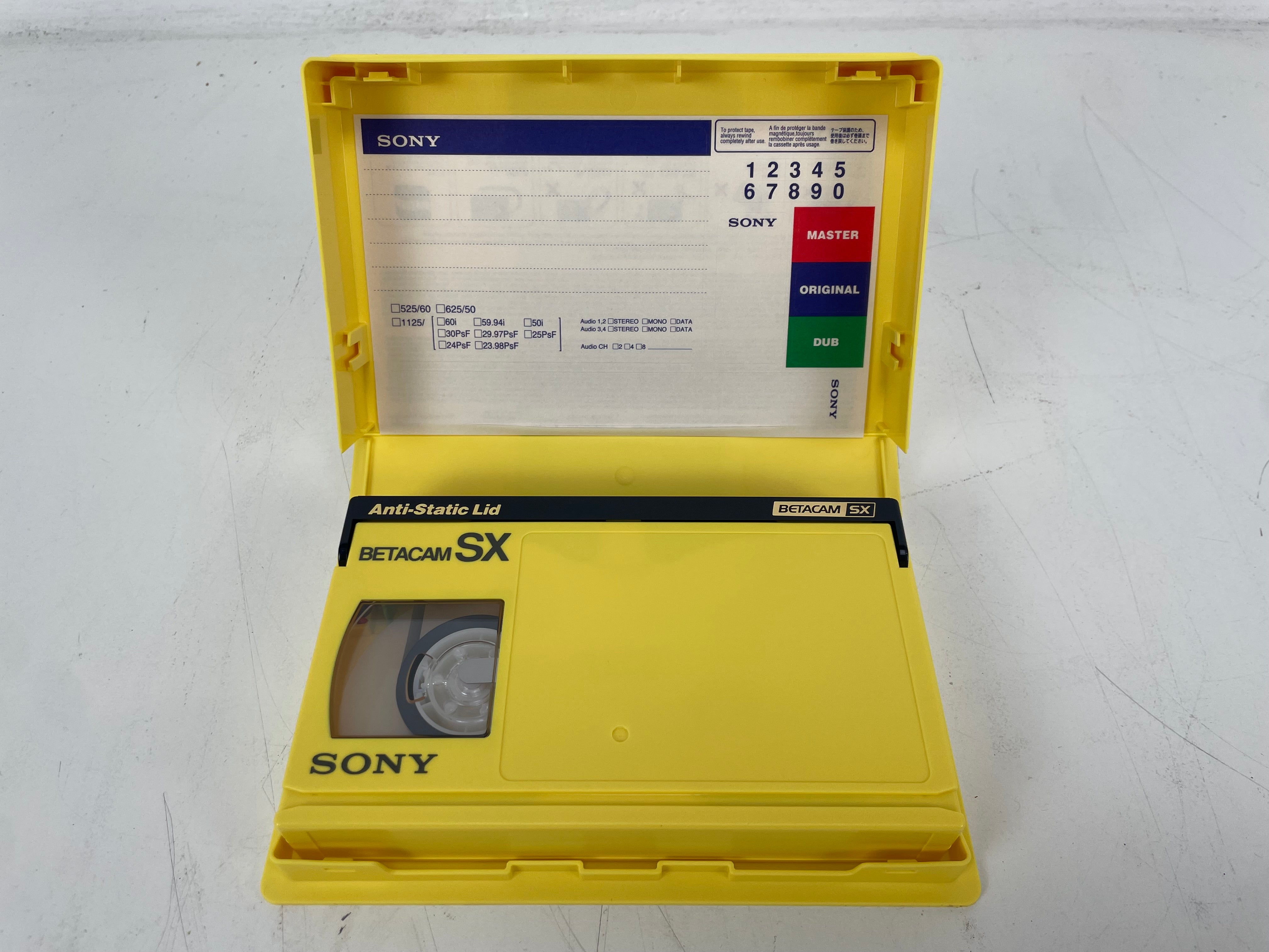Sony - BCT-6SXA - BetacamSX - Metal Tape - 6 - NOS