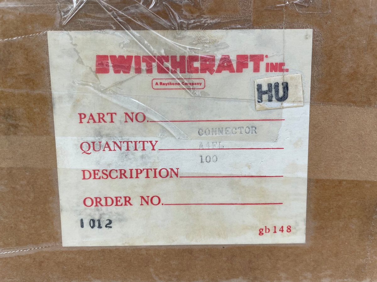 Switchcraft A4FL – 4-Pin Female XLR Connectors – NOS – Lot of 5