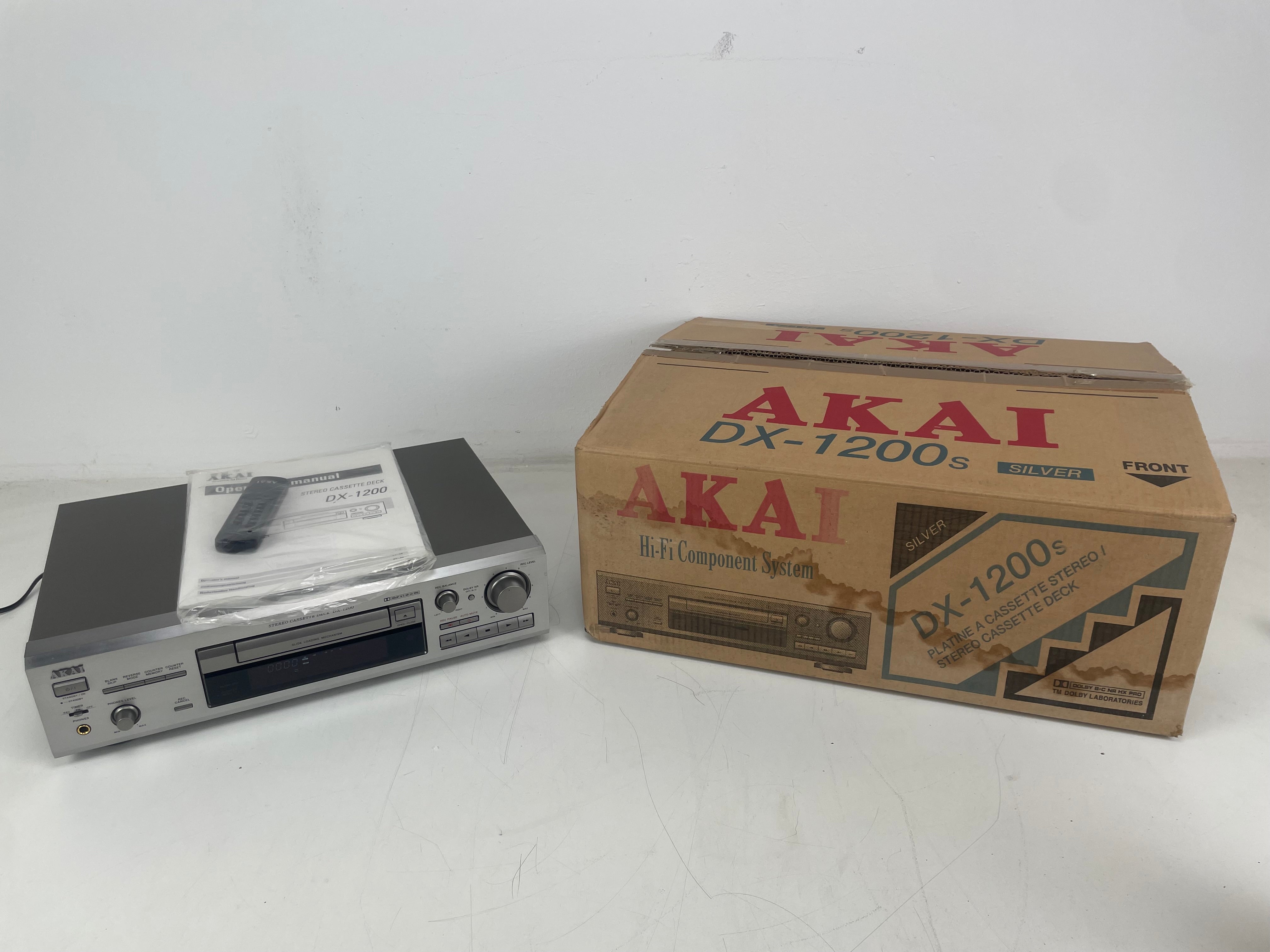 Akai - DX1200s - Cassette Deck - Inc. Manual/Original Box/Remote - As New