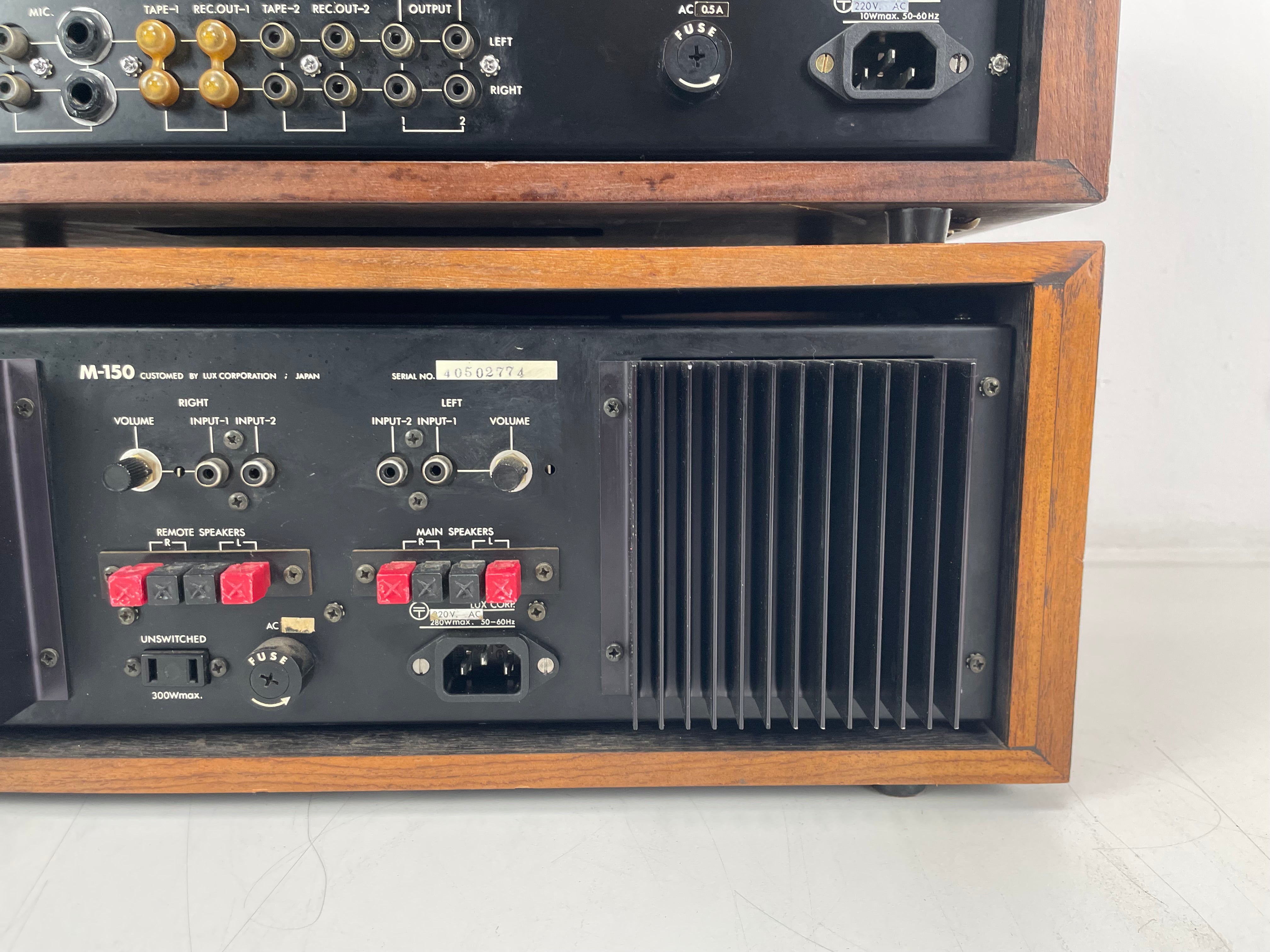 Luxman CL-350 & M-150 – Stereo Pre-Amplifier / Power Amplifier Set – Fully Recapped