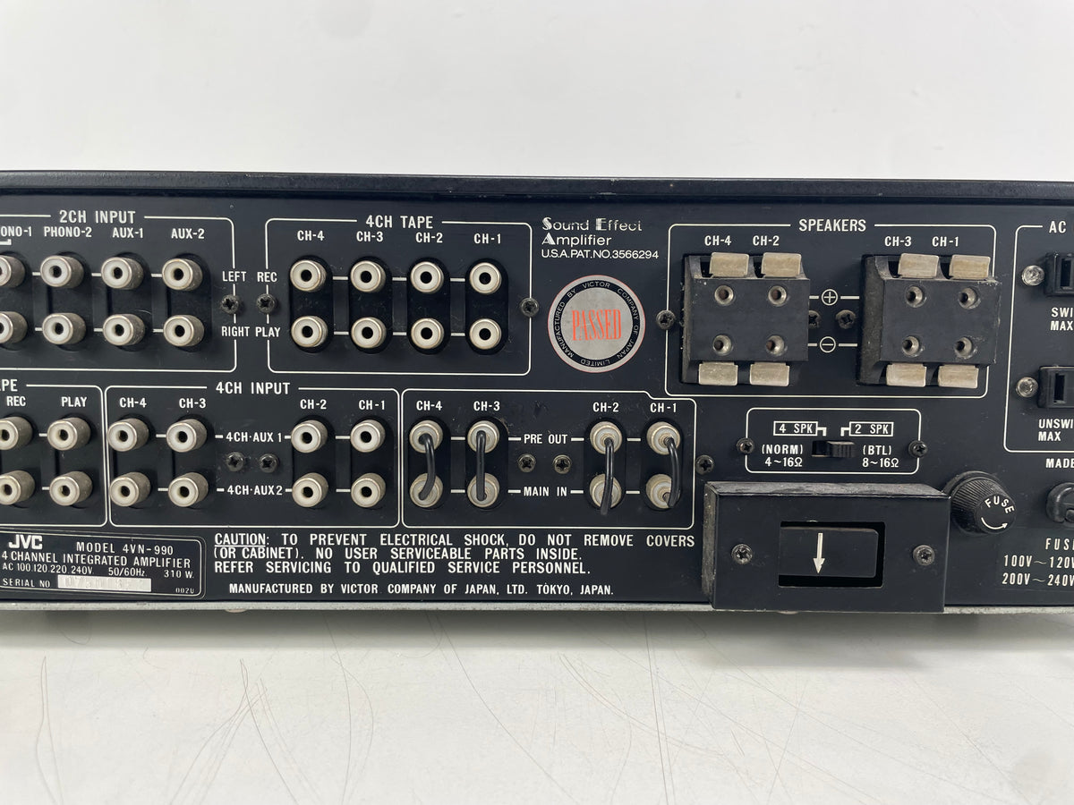 JVC – 4VN-990 – 4-Channel Integrated Amplifier – Serviced (New scale lights)