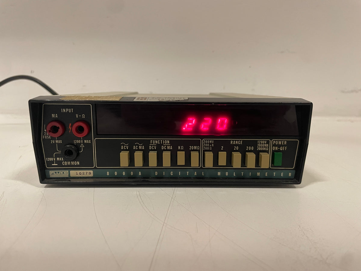Fluke 8000A – Digital Multimeter – Vintage Bench Meter – Power Tested