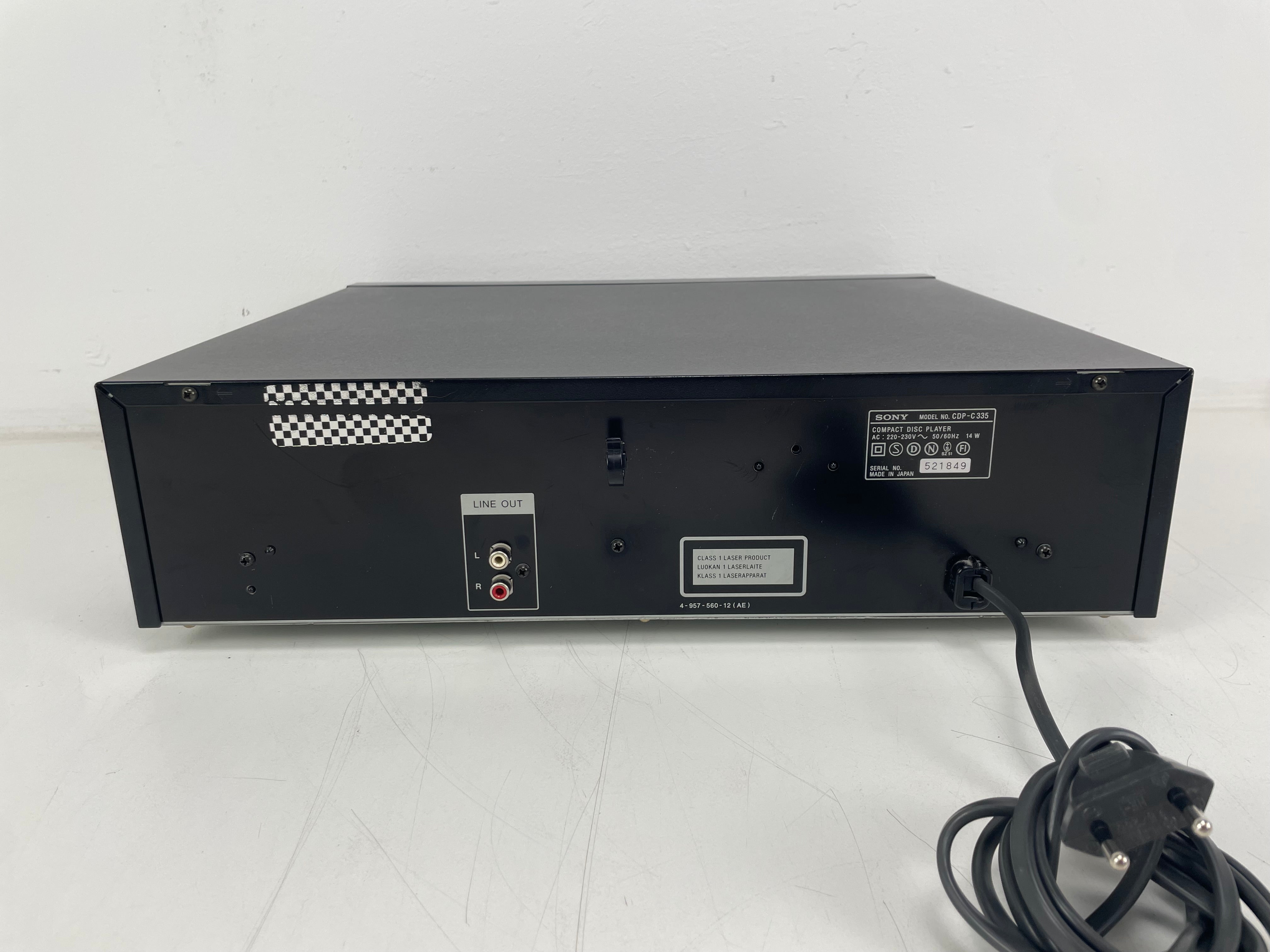 Sony - CDP-C335 - 5 Disc - Compact Disc Player - Inc. Remote - Fully Working (Rare)