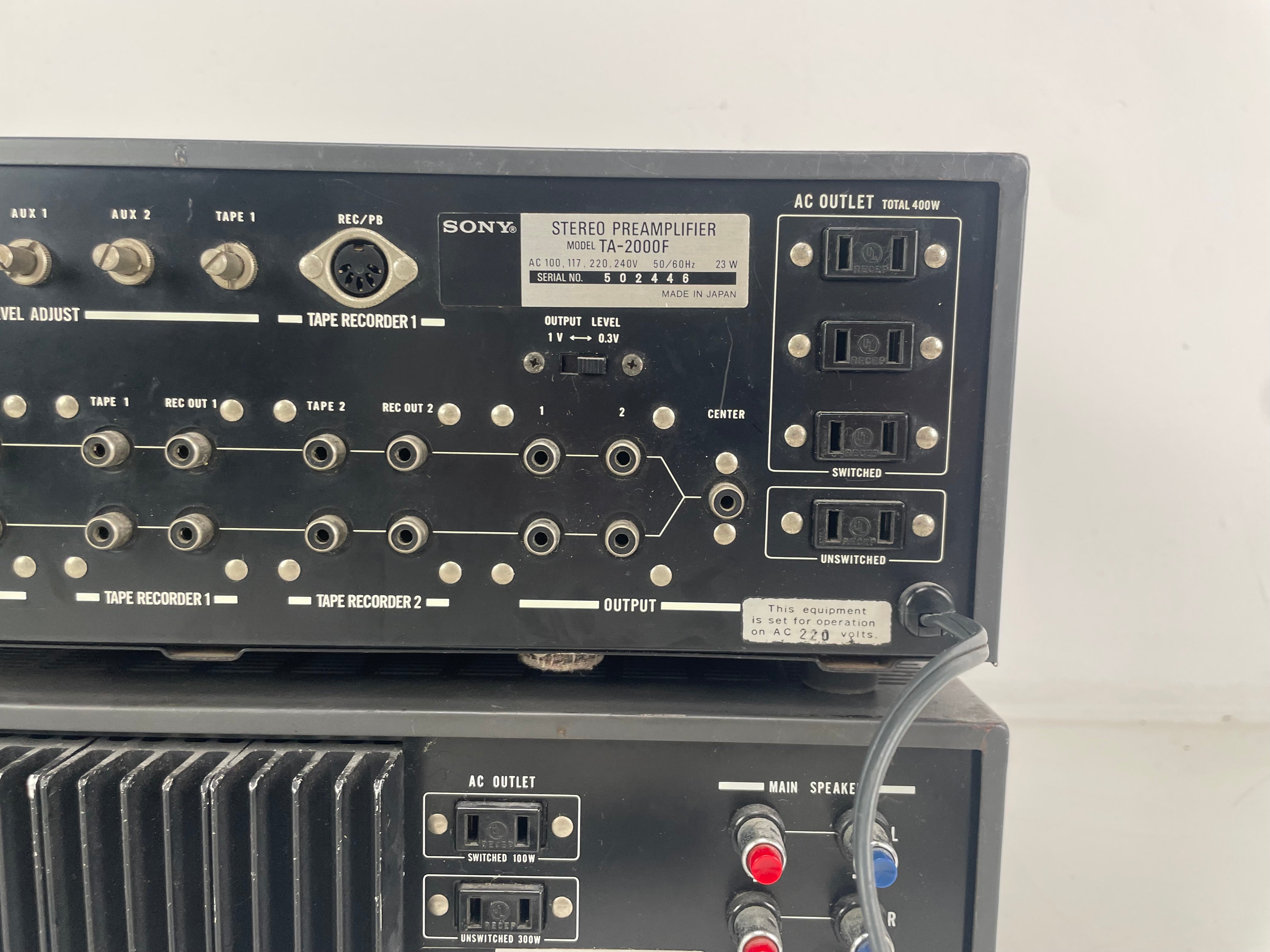 Sony - TA-2300F/TA-2000F - Pre/Power-Amplifier Set - Serviced (Cleaned)