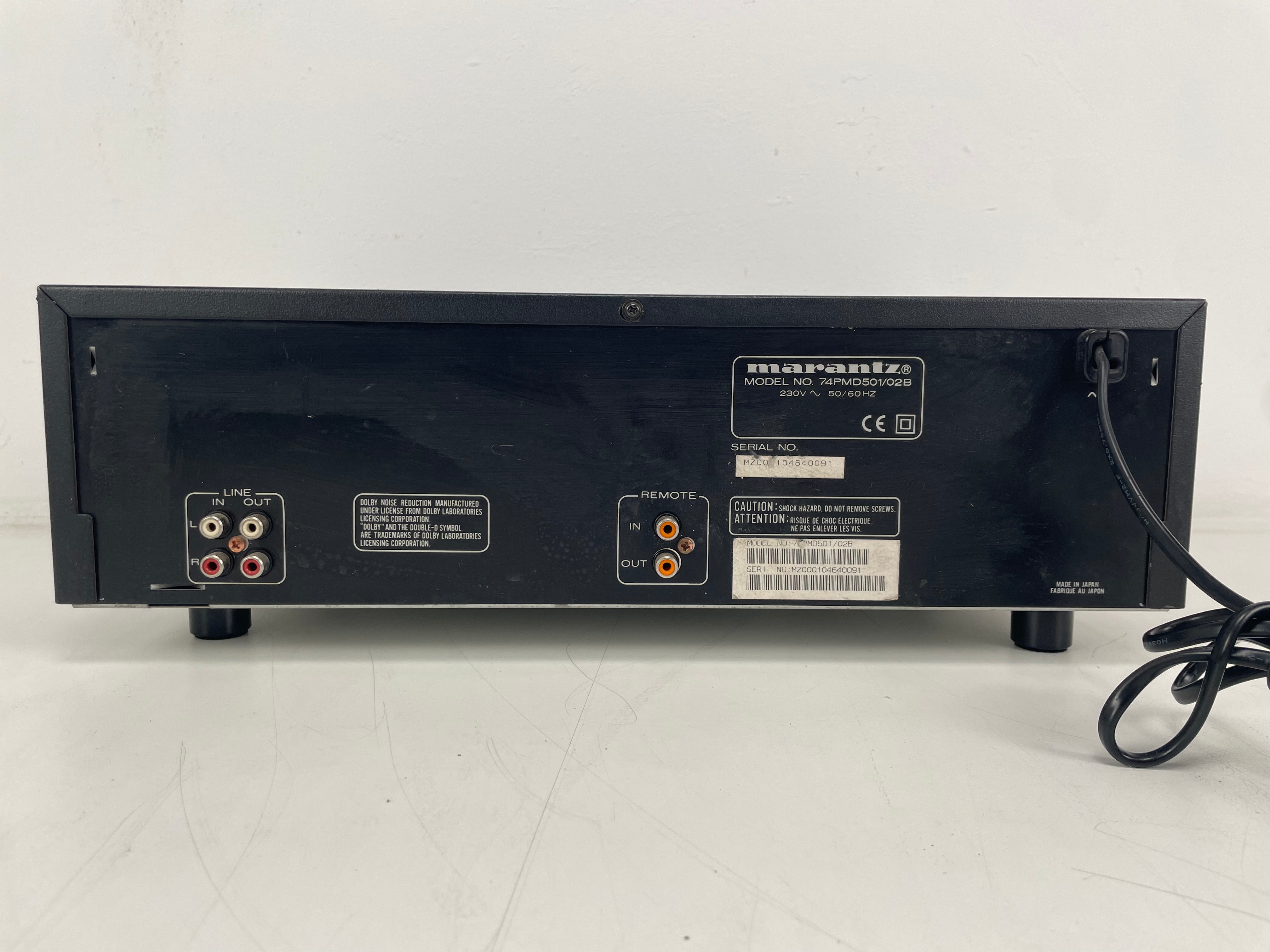 Marantz - PMD501 - Professional Stereo Cassette Deck - 2-Head - Serviced (New Feet)
