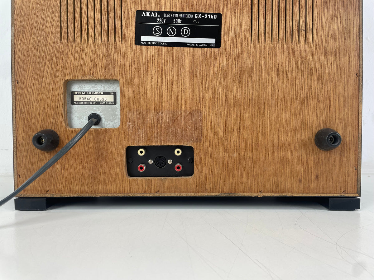 Akai – GX-215D – 3-Head – Reel-to-Reel Tape Recorder – Serviced – New Belt – GX Heads
