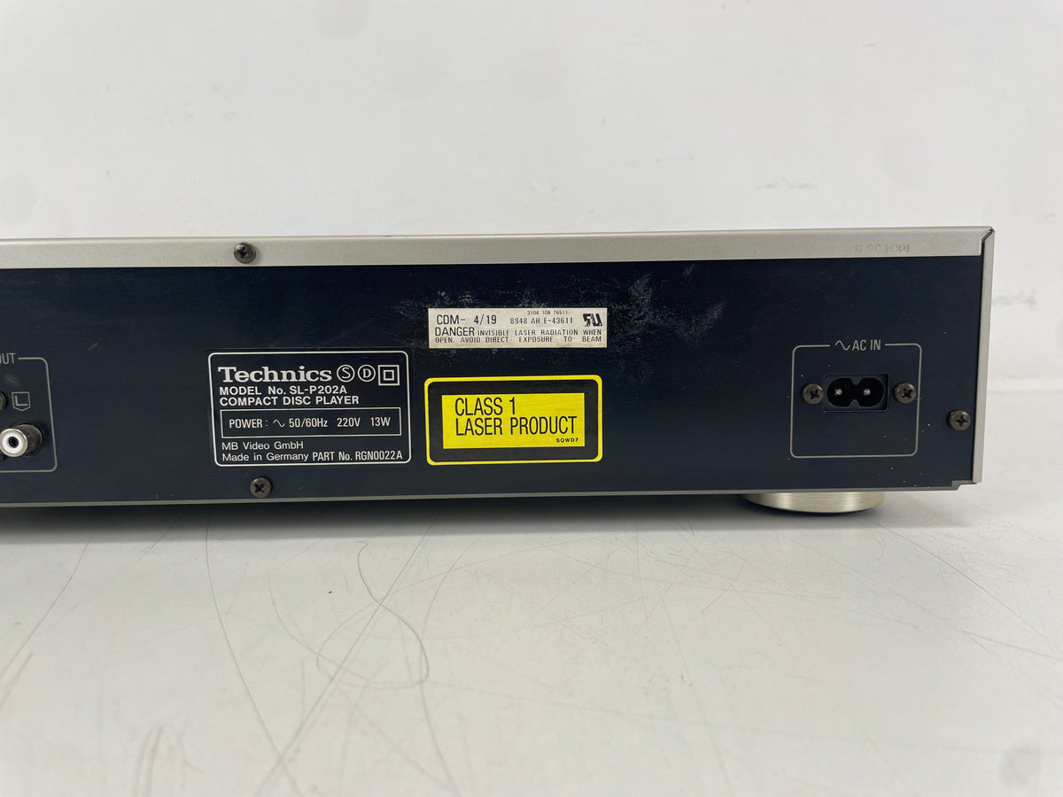 Technics – SL-P202A – Compact Disc Player – 20-Bit High Resolution