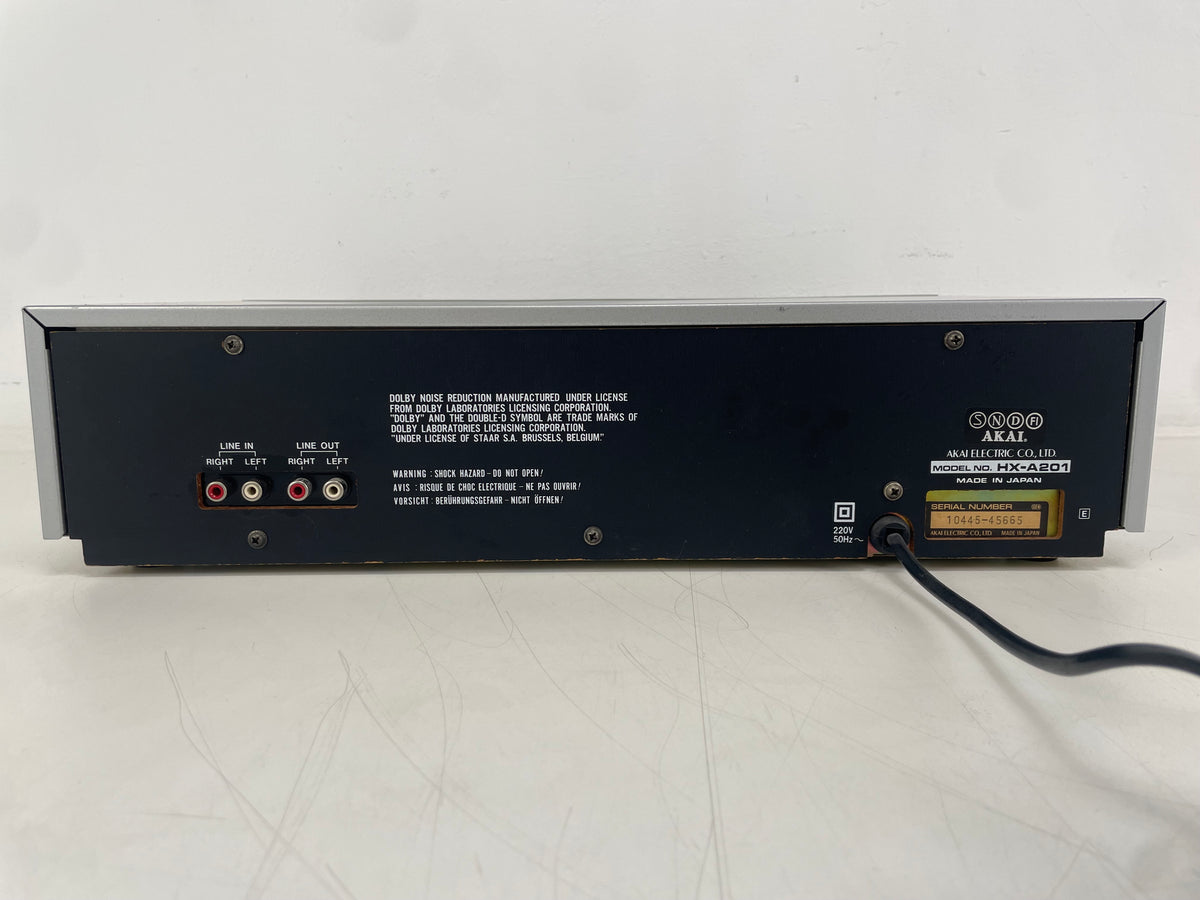 Akai – HX-A201 – Stereo Cassette Deck – Dolby B/C