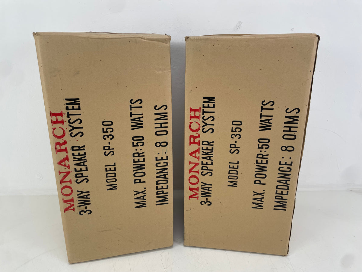Monarch – SP-350 – 3-Way Passive Stereo Speakers (Pair)  – Original Boxes