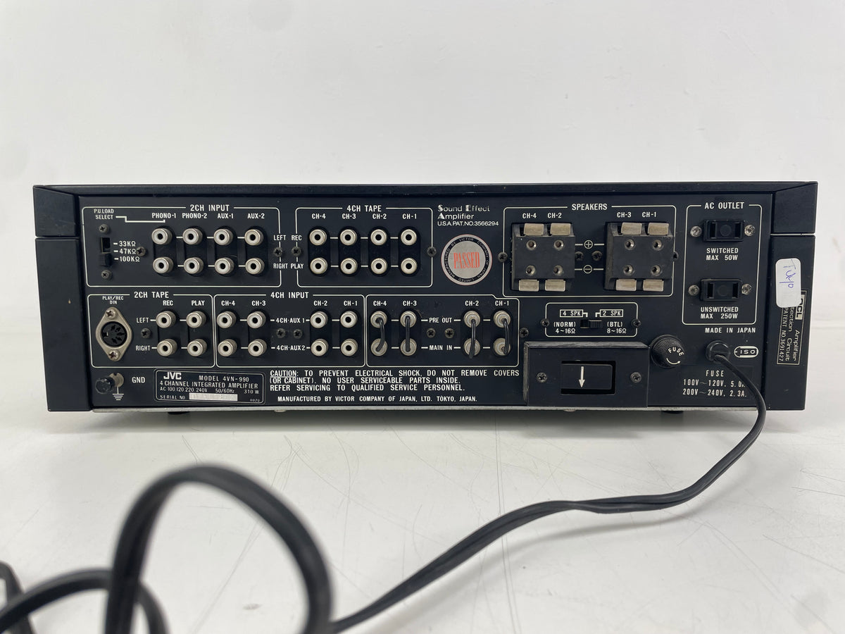 JVC – 4VN-990 – 4-Channel Integrated Amplifier – Serviced (New scale lights)
