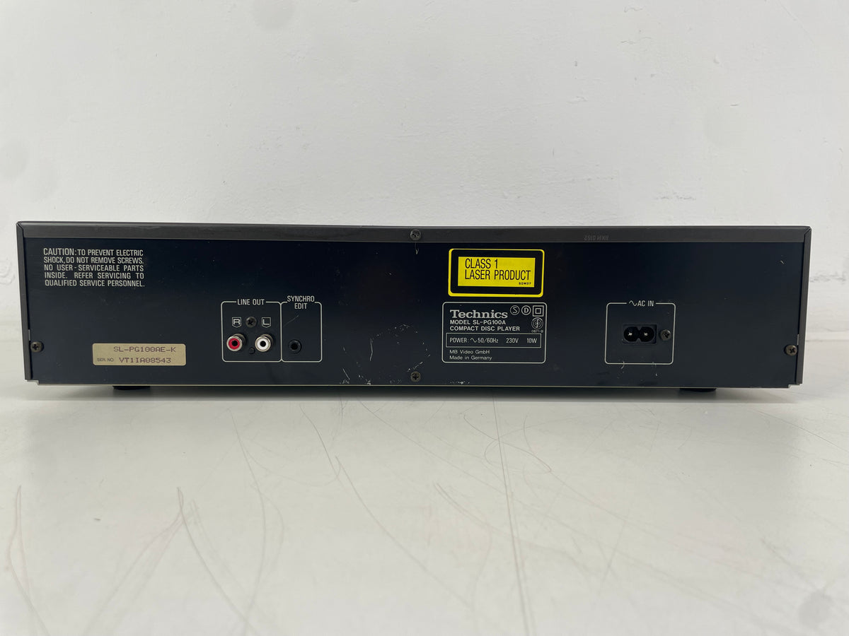 Technics – SL-PG100A – MASH Compact Disc Player
