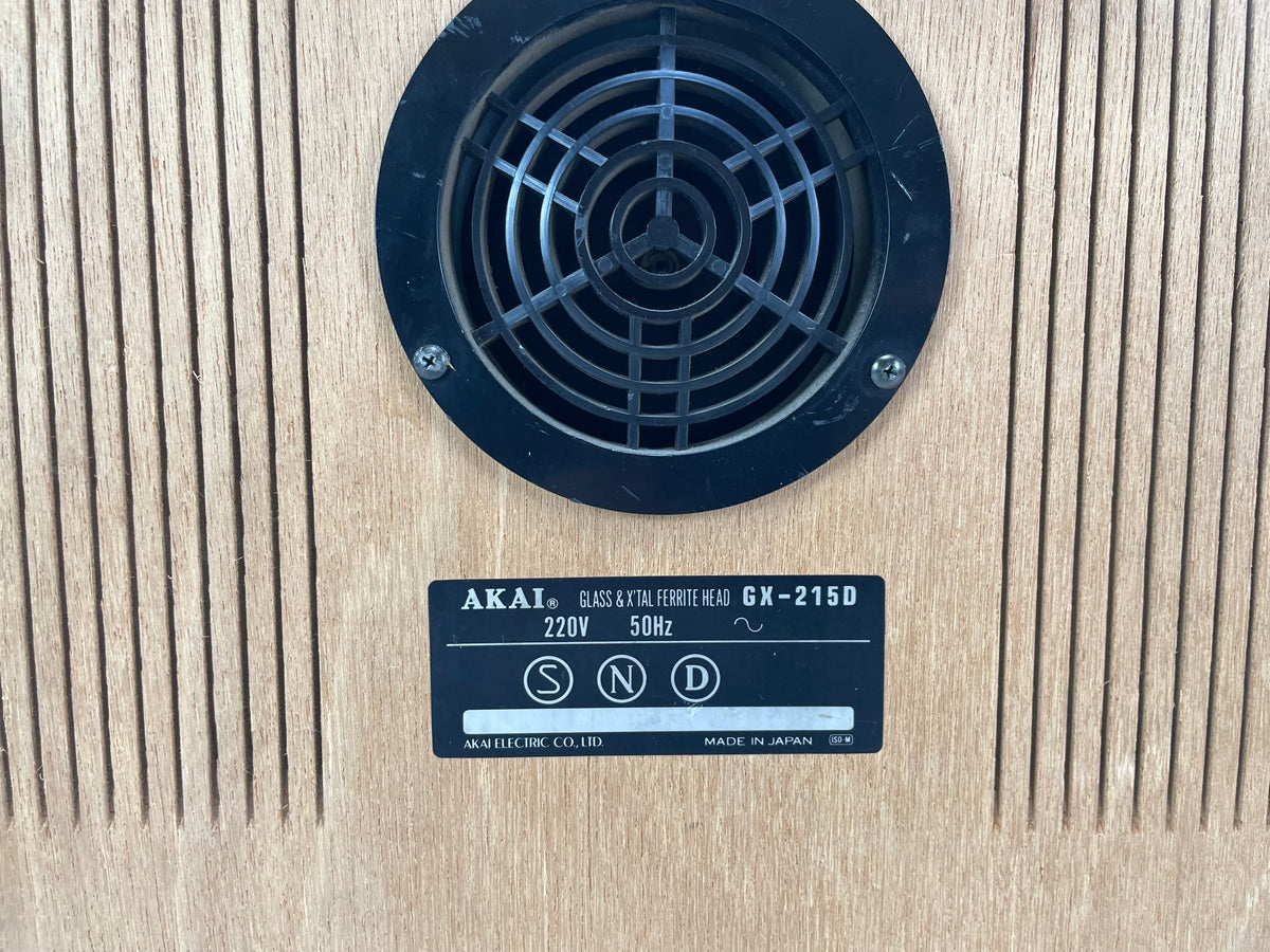 Akai - GX-215D - GX/3-Heads - 18CM Reel-to-Reel Recorder - Serviced (Repaired)
