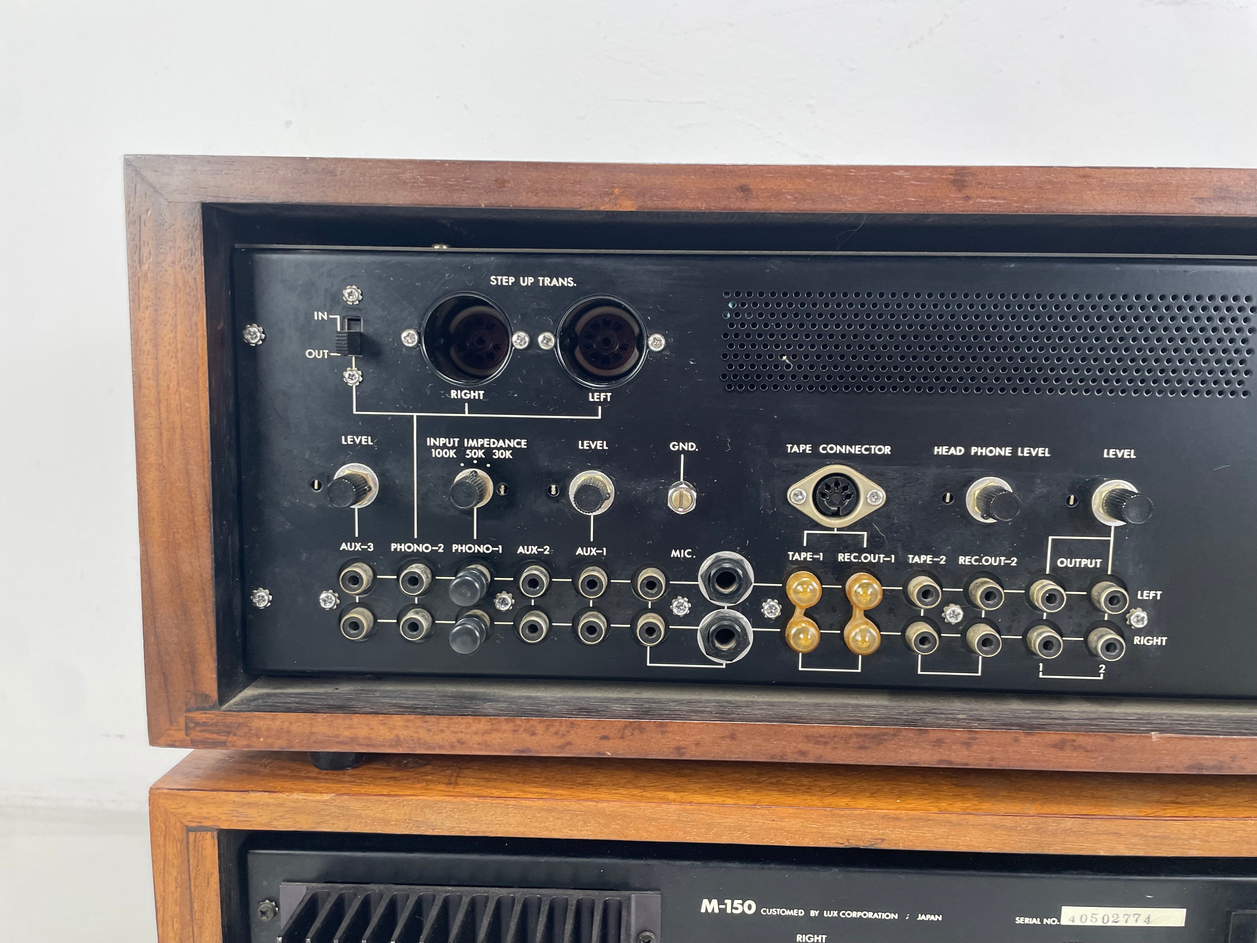 Luxman CL-350 & M-150 – Stereo Pre-Amplifier / Power Amplifier Set – Fully Recapped