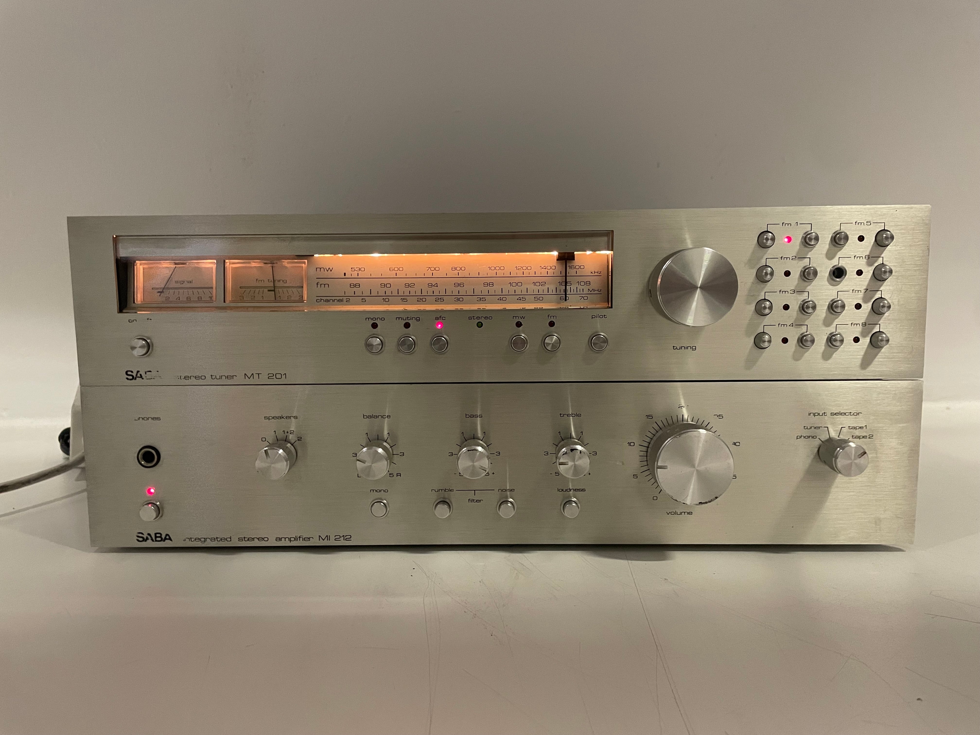 SABA - MI212/MT201 - Integrated Amplifier + Tuner Set