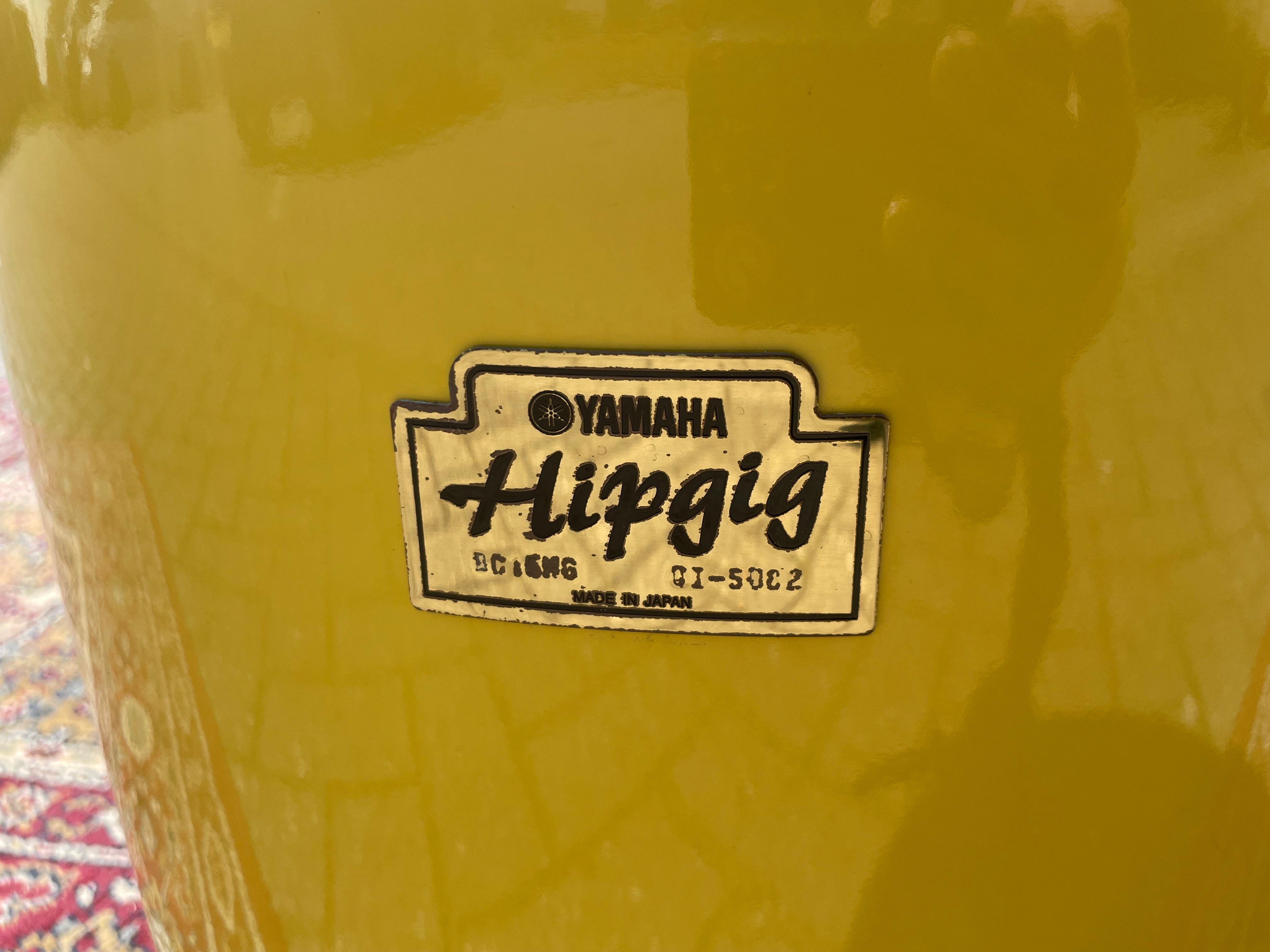 Yamaha - Hipgig MKI – Yellow Drum Kit – Vintage Rare Compact Drum Set - Inc. Cases