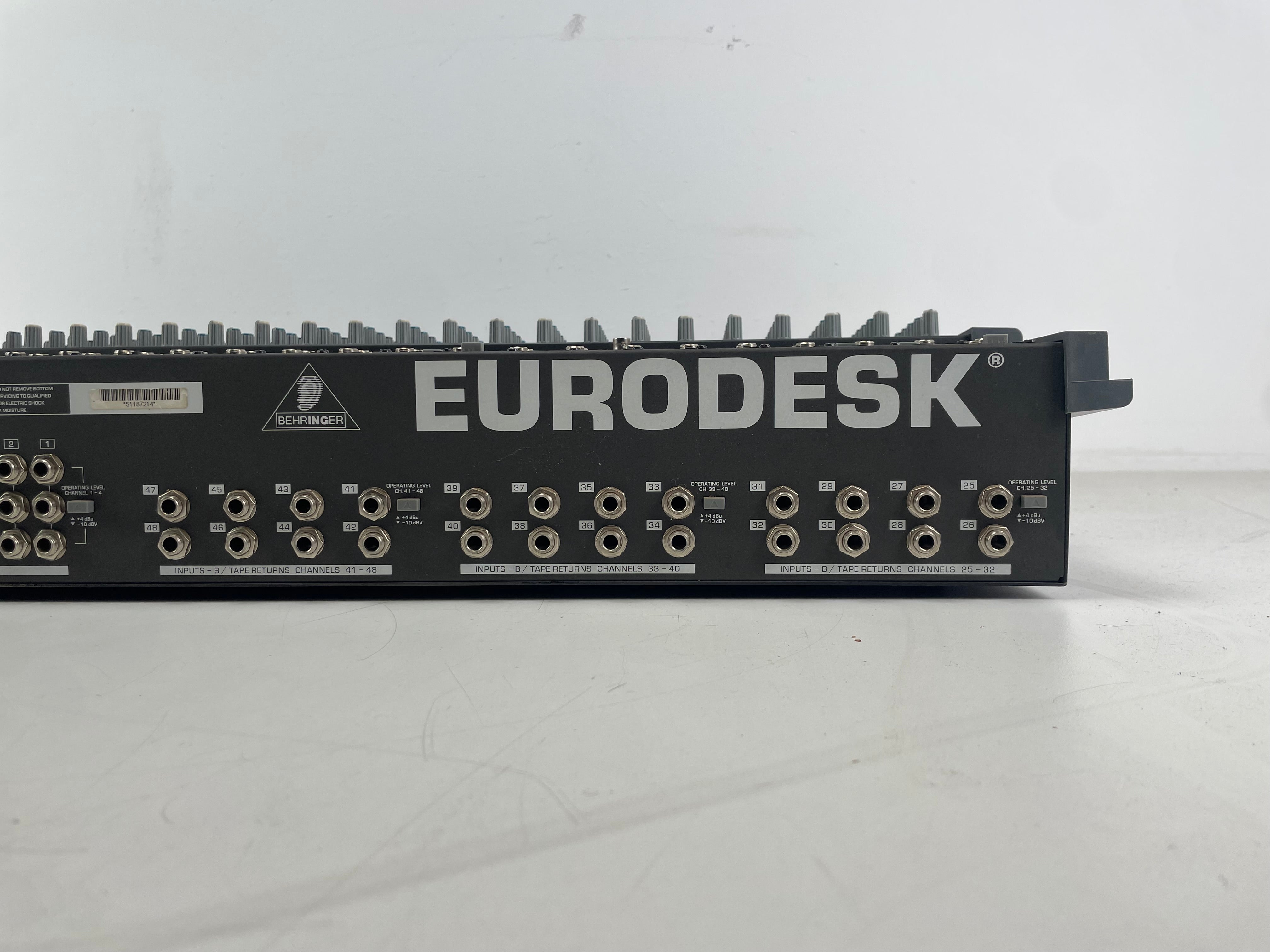 Behringer - MX8000 - Eurodesk -  48/24 Channel Mixer - Inc. PSU/Original Boxes - Needs Service