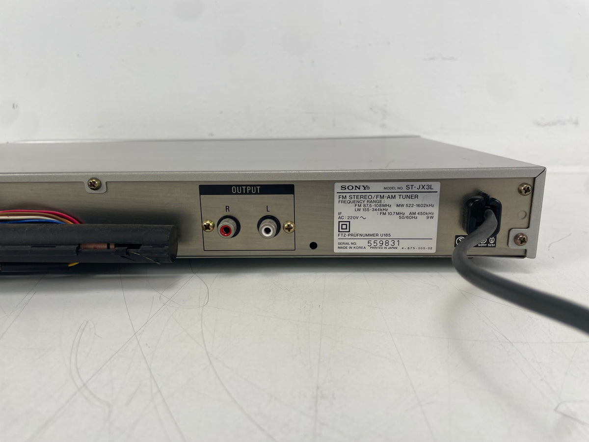 Sony – ST-JX3L – FM Stereo / FM-AM Tuner