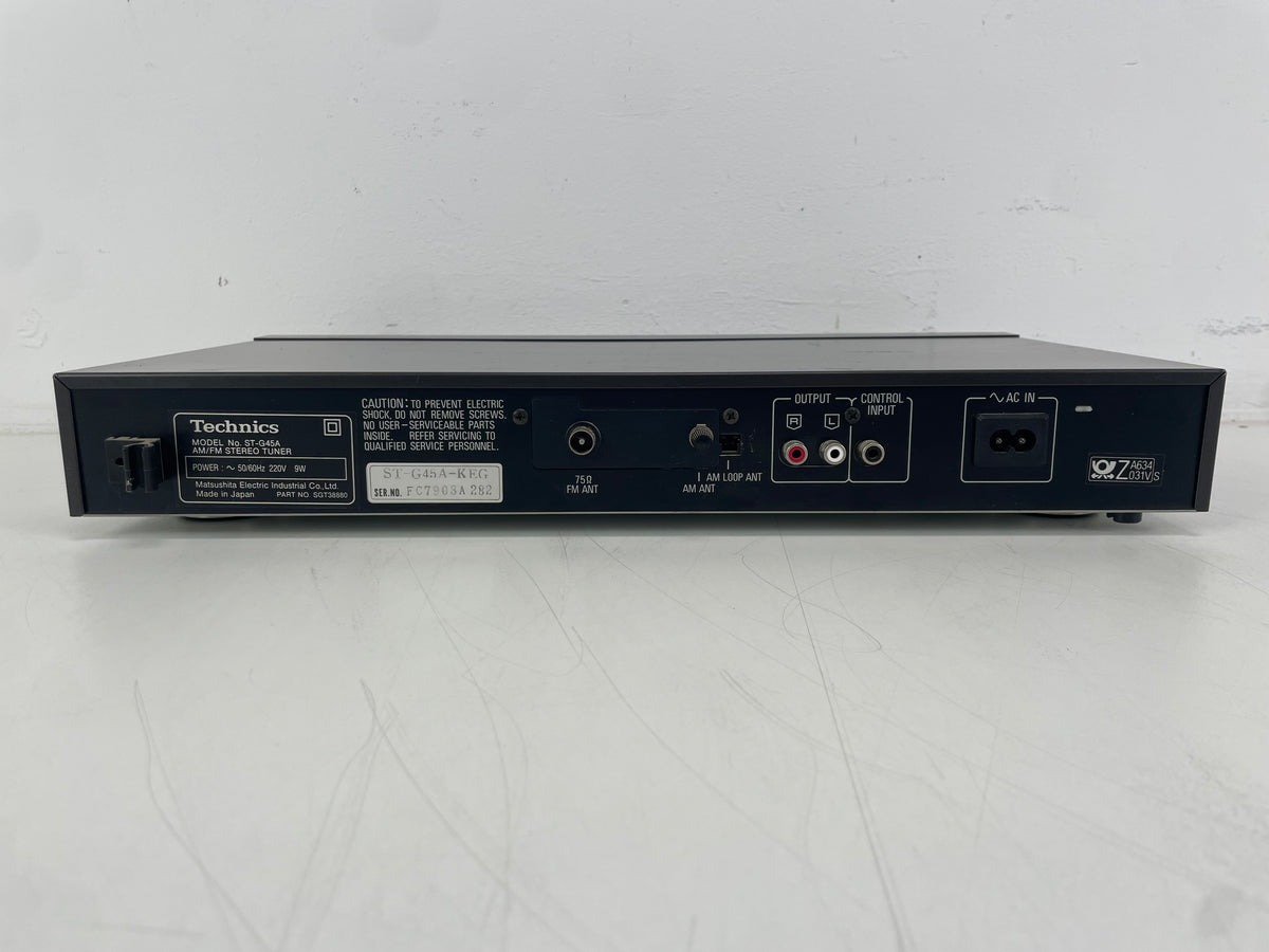 Technics – ST-G45A – Clas AA – Quartz Synthesizer AM/FM Stereo Tuner