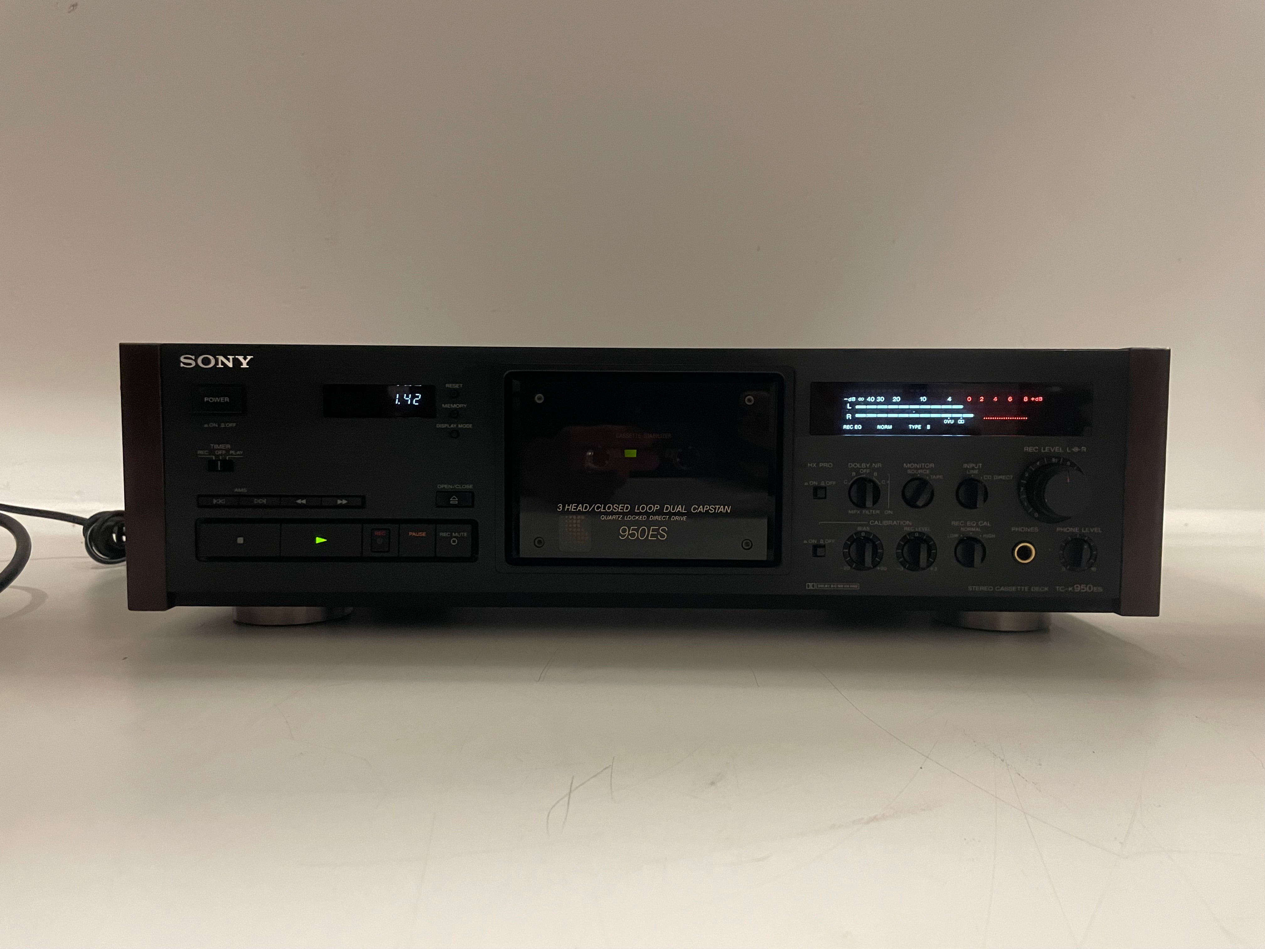 Sony - TC-K950ES - 3-Head - Stereo Cassette Deck - ES-Series - Inc. New Sony Metal Tape - Serviced (Repaired/Recapped))