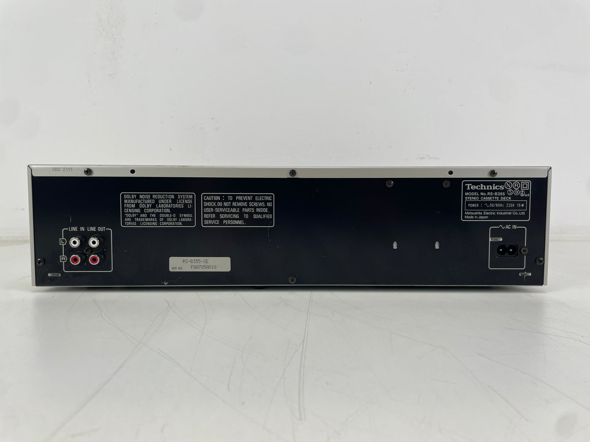 Technics – RS-B355 – Stereo Cassette Deck – 2-Head – Dolby B/C – 2 Motor