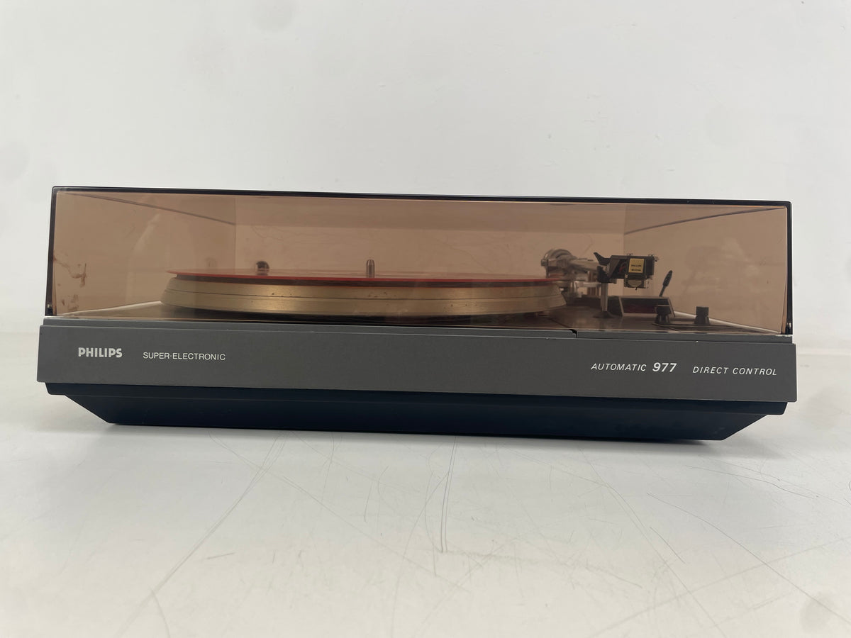 Philips – 977 – Automatic Quartz PLL Direct Control Turntable – Transport Secured