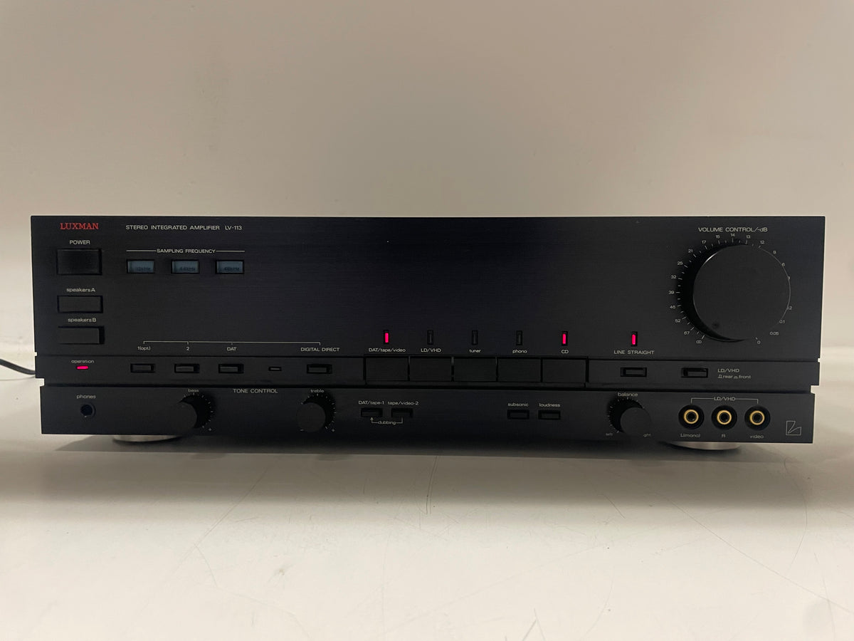 Luxman LV-113 – Stereo Integrated Amplifier – Built-In DAC – Phono MM/MC - Serviced (Cleaned)