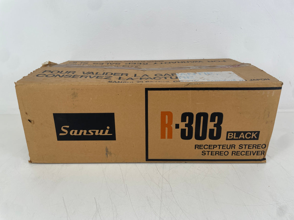 Sansui – R-303 – AM/FM Stereo Receiver – Serviced (Cleaned) – Original Box