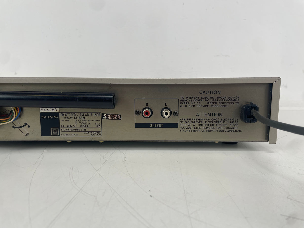 Sony – ST-A35L – FM Stereo / AM Tuner – Stereo Indicator Light Defective