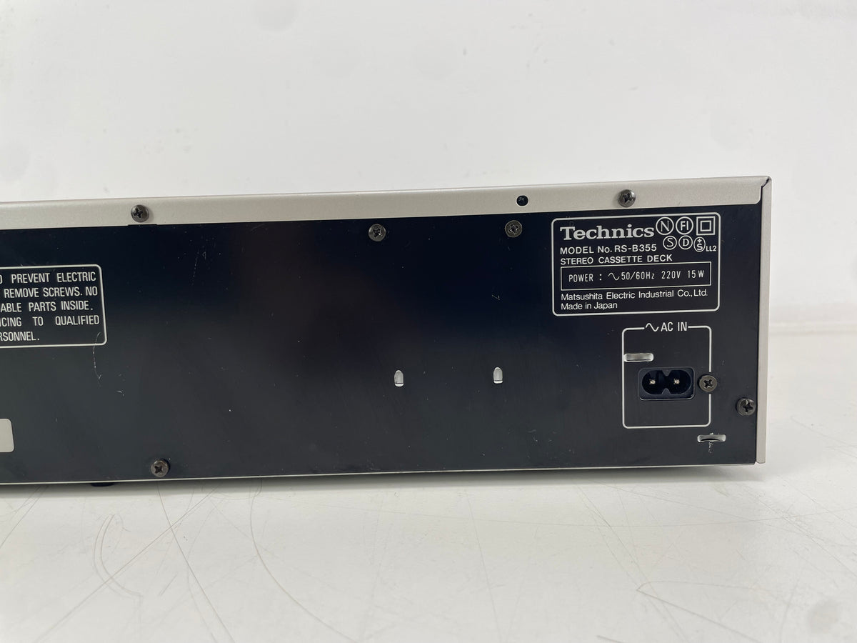 Technics – RS-B355 – Stereo Cassette Deck – 2-Head – Dolby B/C – 2 Motor