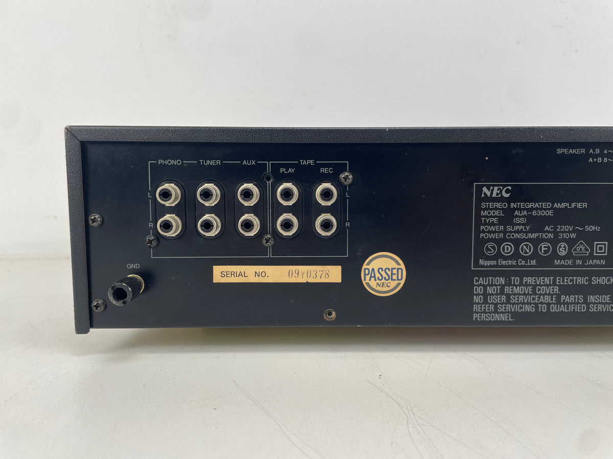 NEC – AUA-6300E – Stereo Integrated Amplifier – Serviced (Cleaned)