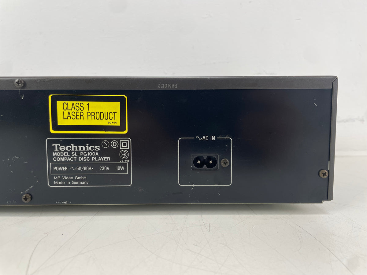 Technics – SL-PG100A – MASH Compact Disc Player