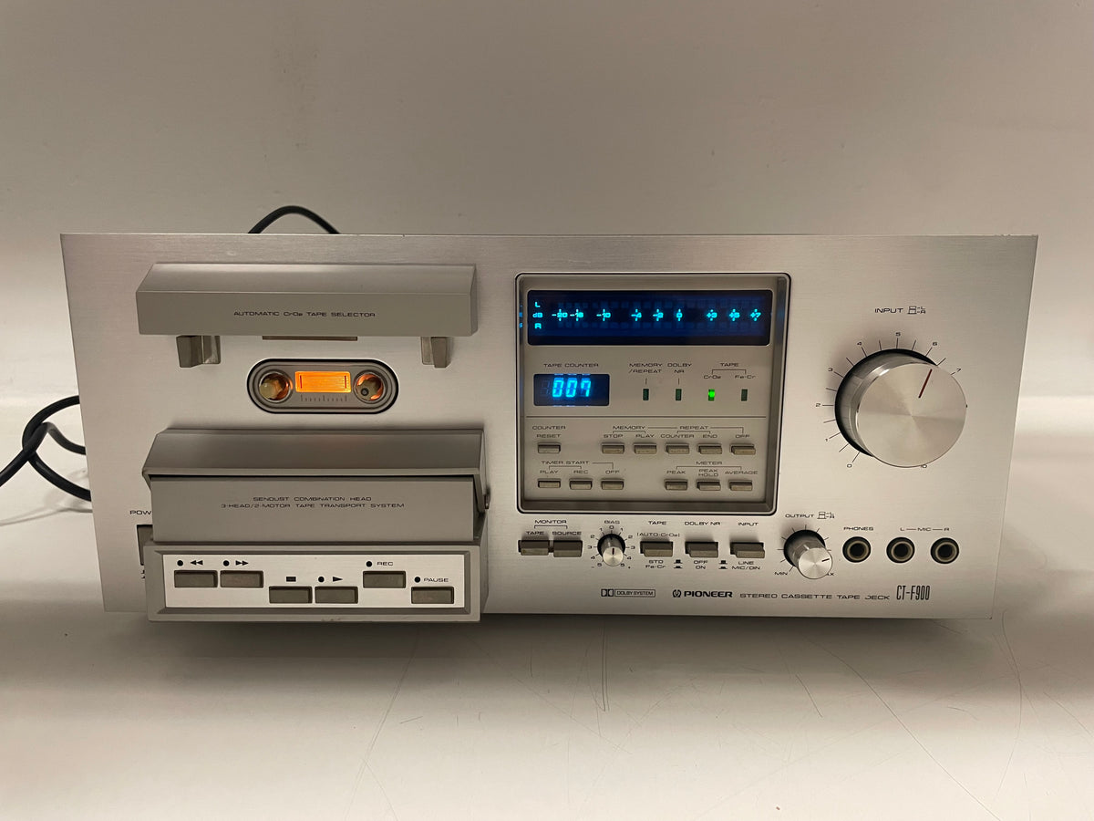 Pioneer CT-F900 – Stereo Cassette Deck – 3-Head – Blue Line Series