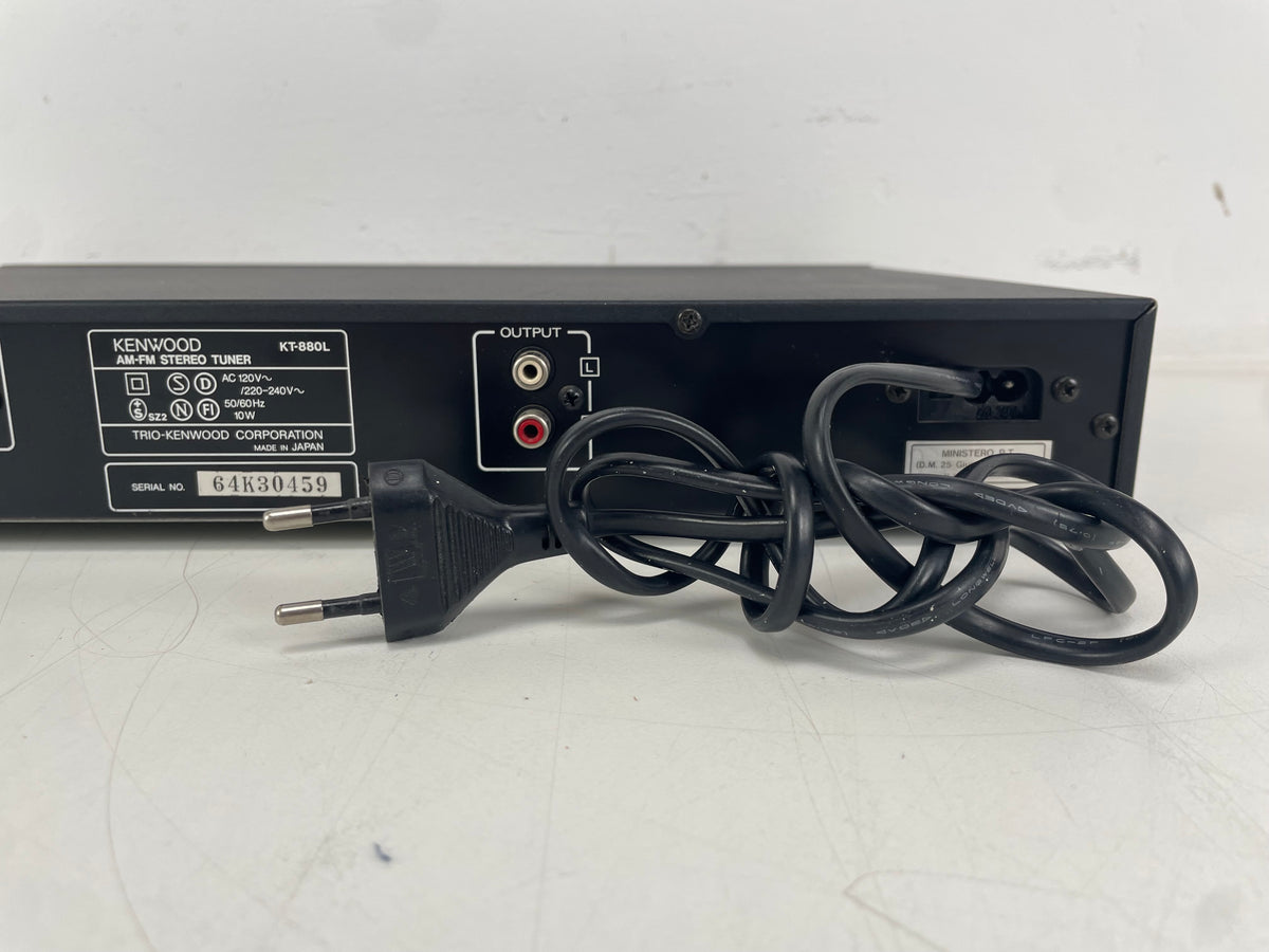 Kenwood – KT-880L – Quartz Synthesizer AM/FM Stereo Tuner – Serviced (Repaired)