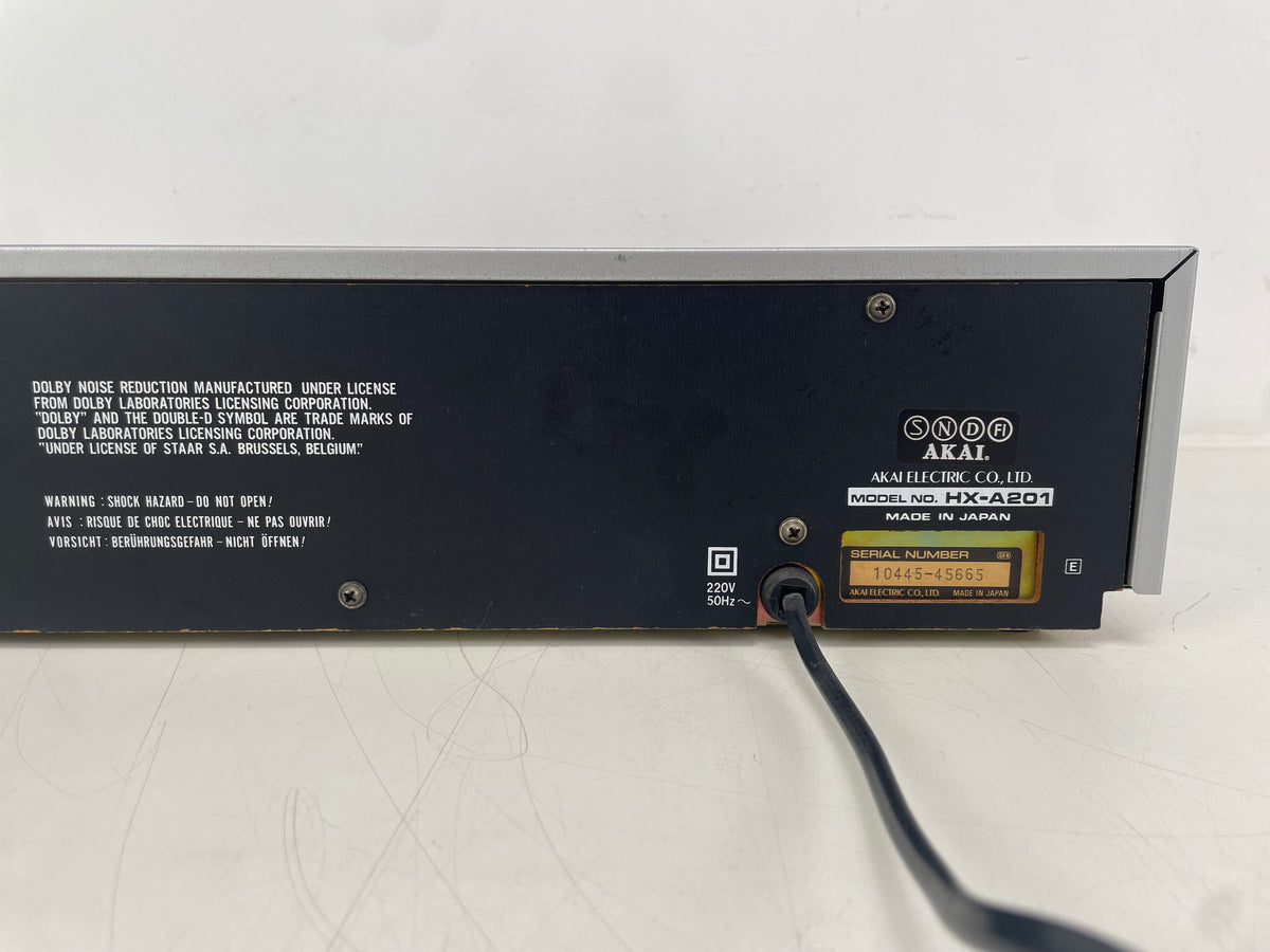 Akai – HX-A201 – Stereo Cassette Deck – Dolby B/C