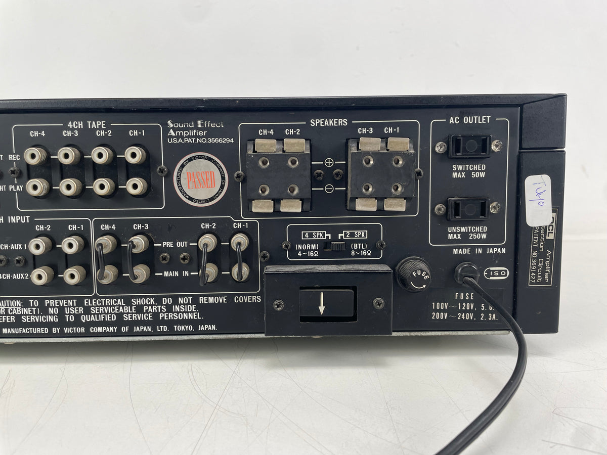 JVC – 4VN-990 – 4-Channel Integrated Amplifier – Serviced (New scale lights)